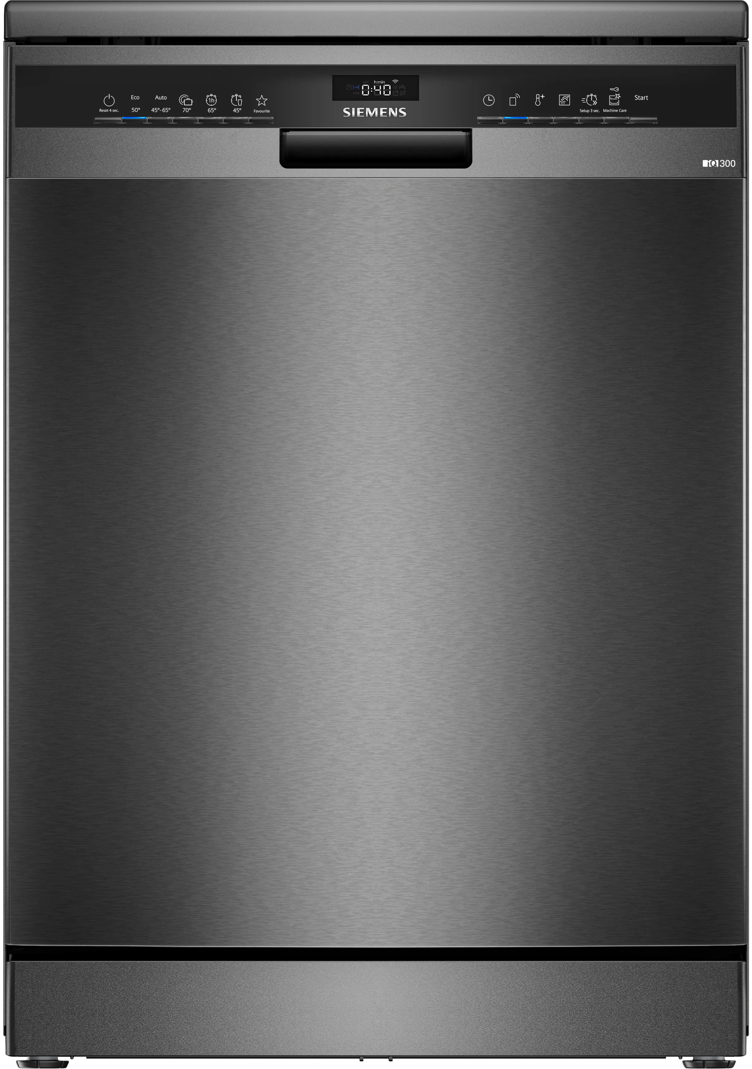 iQ300 free-standing dishwasher 60 cm Brushed black steel anti-fingerprint