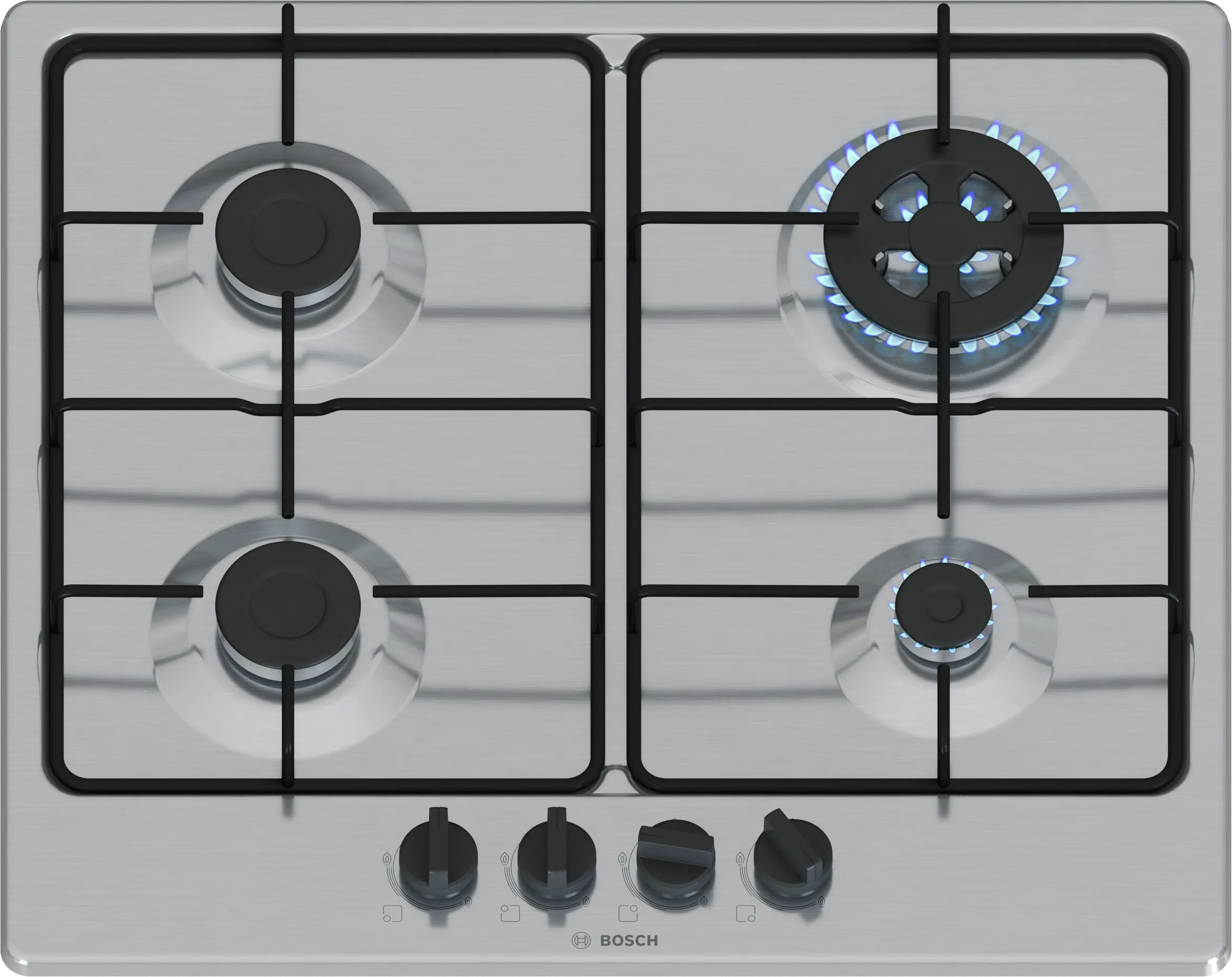Series 4 Gas hob 60 cm Stainless steel 