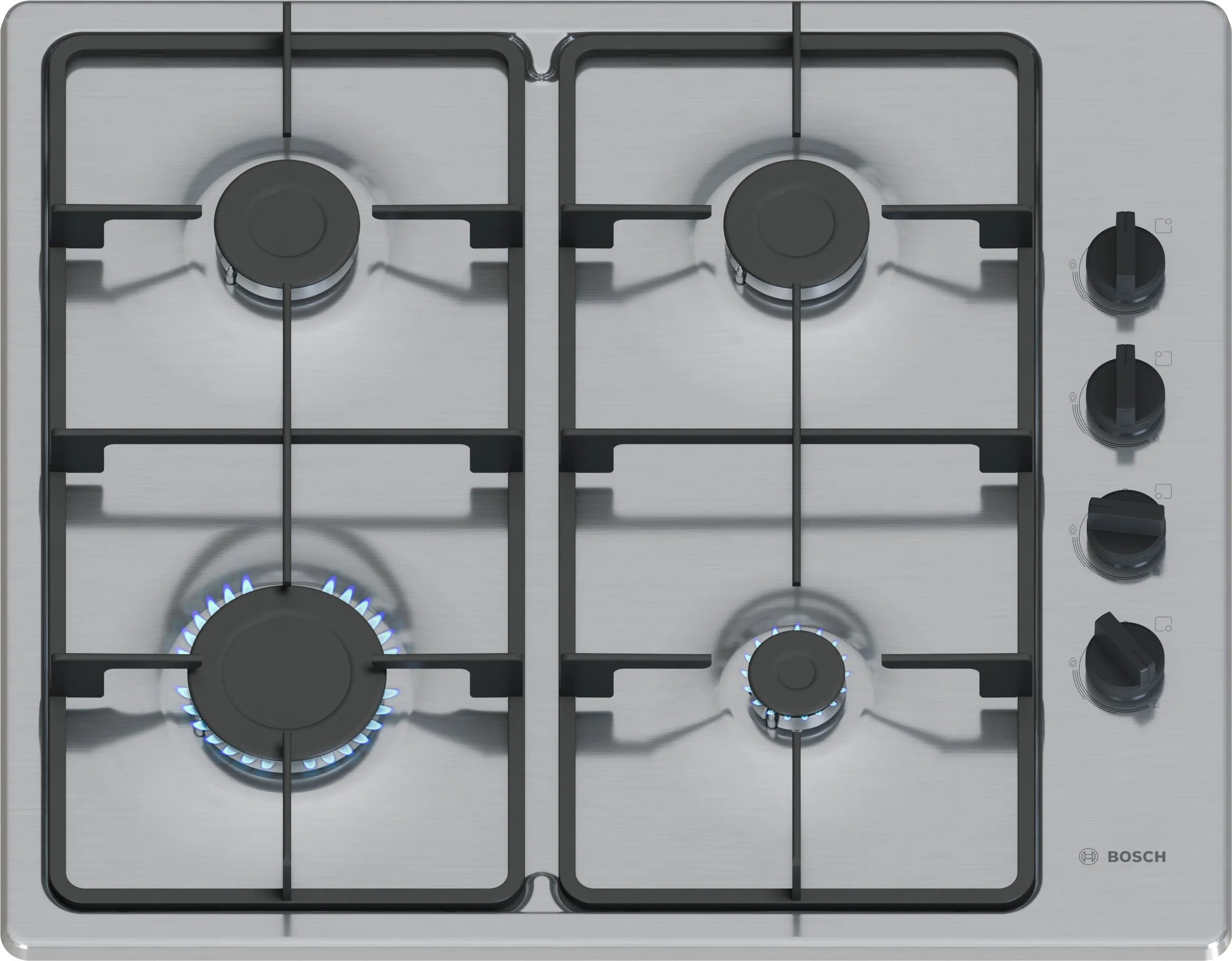 Series 2 Gas hob 60 cm Stainless steel 