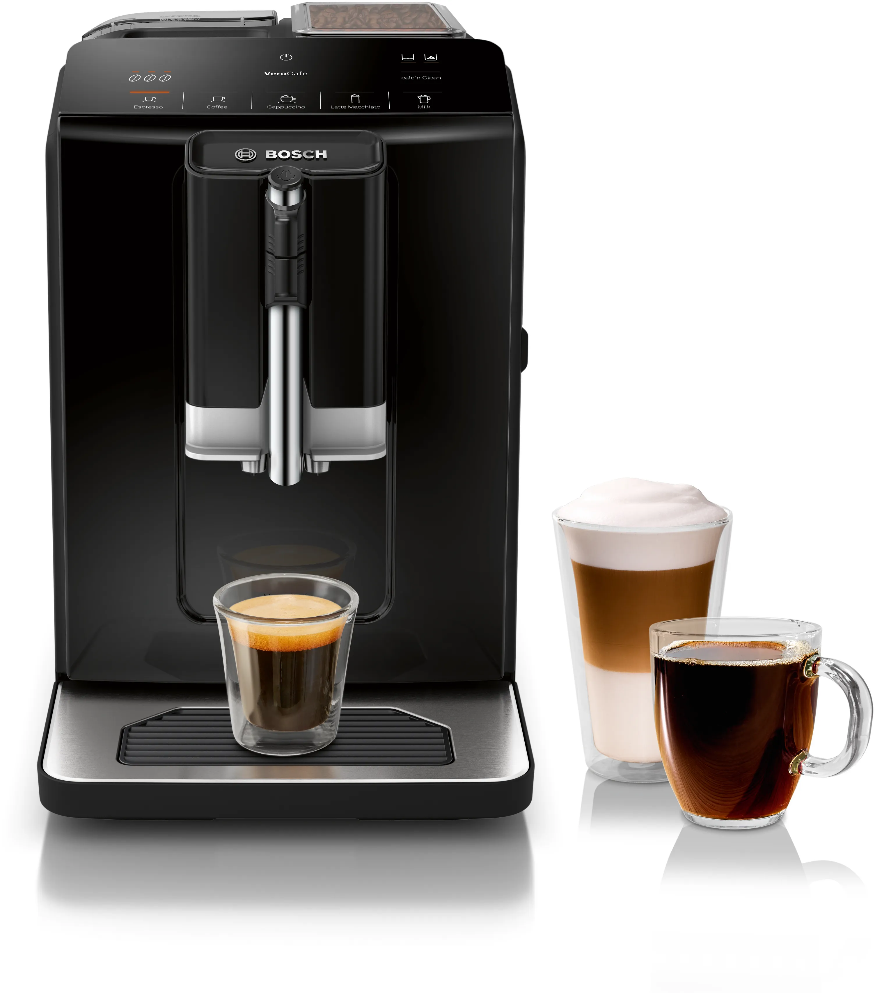 300 Series Fully Automatic Espresso Machine VeroCafe Black, Removable Water Tank