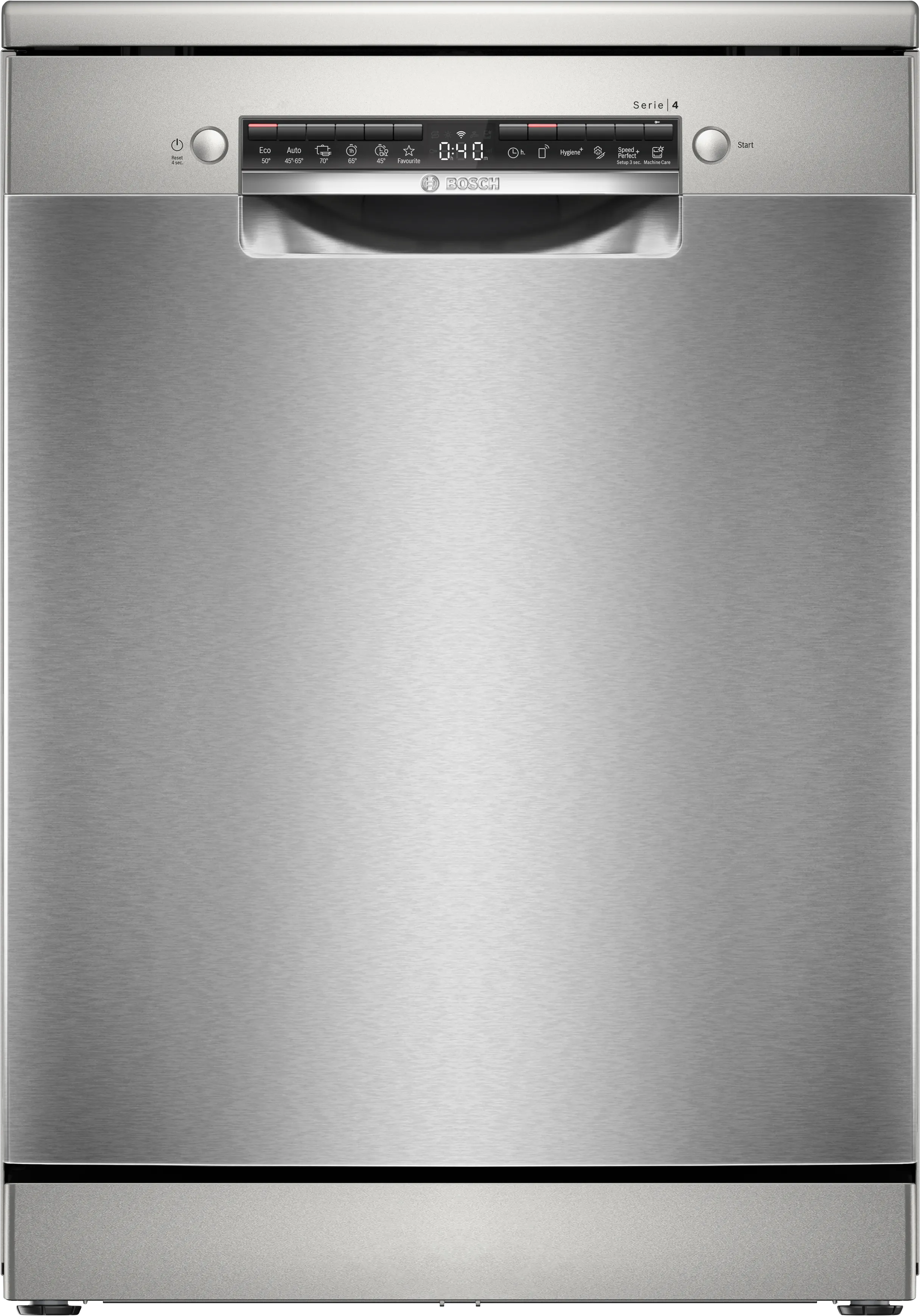 Series 4 Bosch Free-standing dishwasher 60 cm Brushed steel anti-fingerprint 