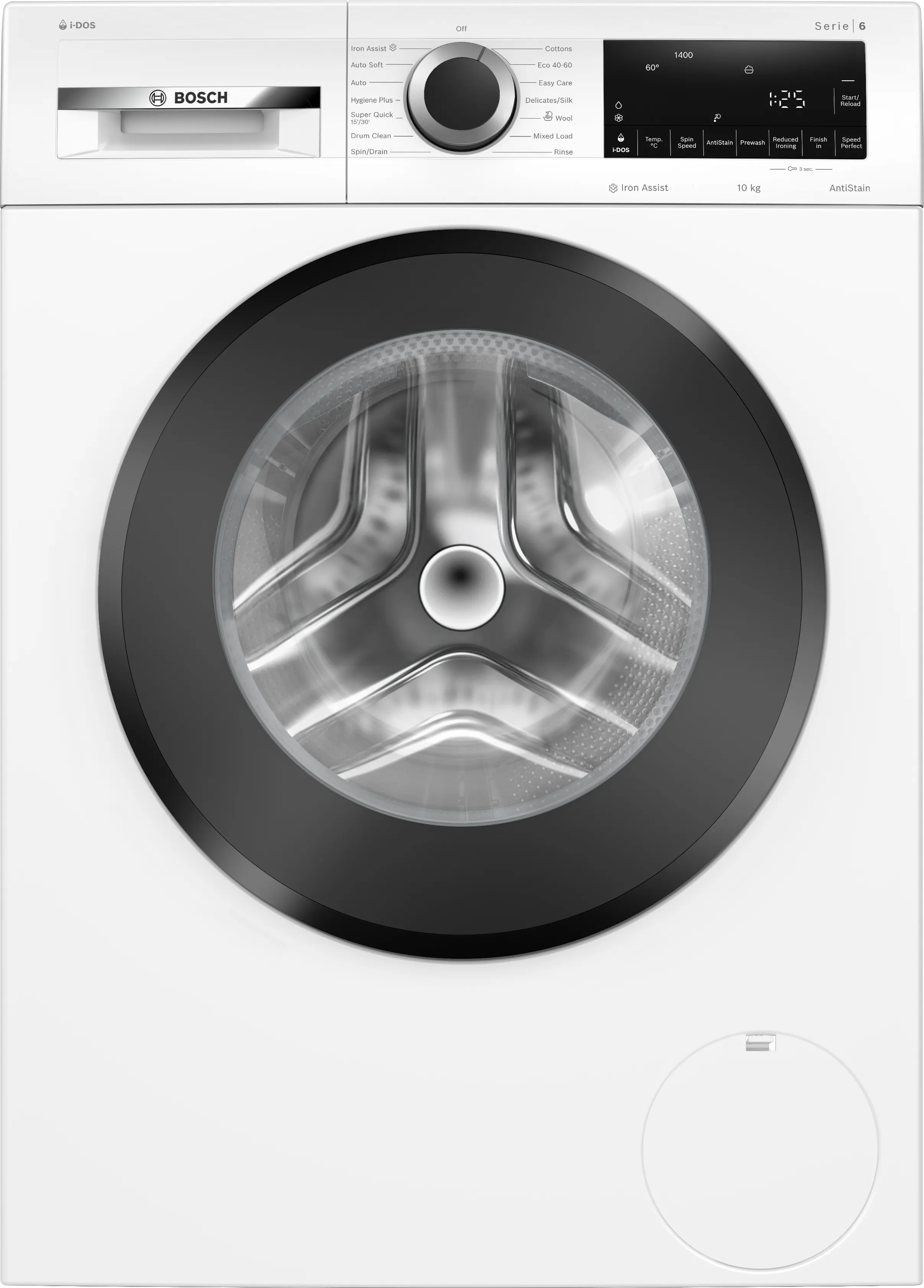 Series 6 Washing machine, front loader 10 kg , White