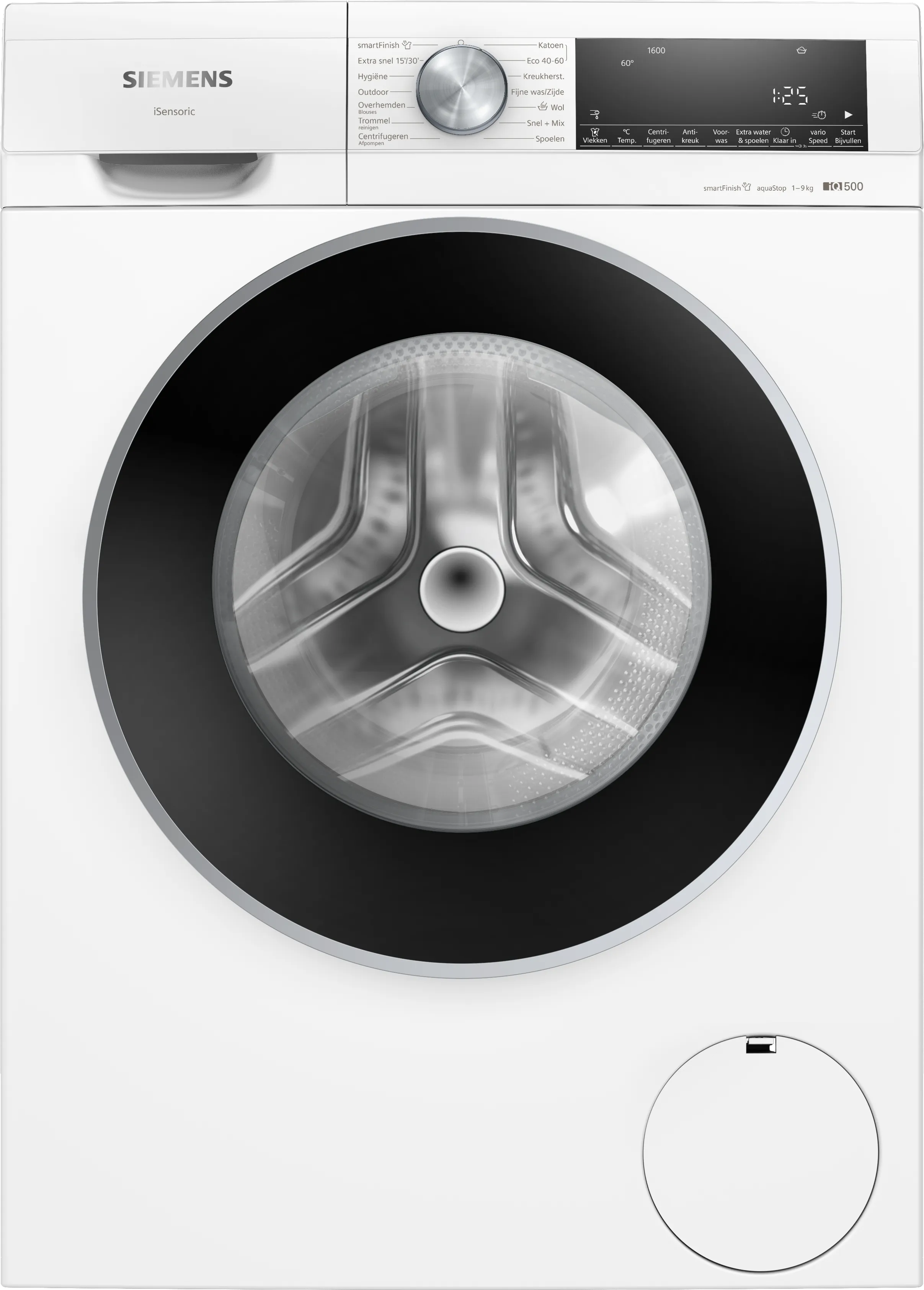 iQ500 Wasmachine, voorlader 9 kg 1600 rpm, Wit