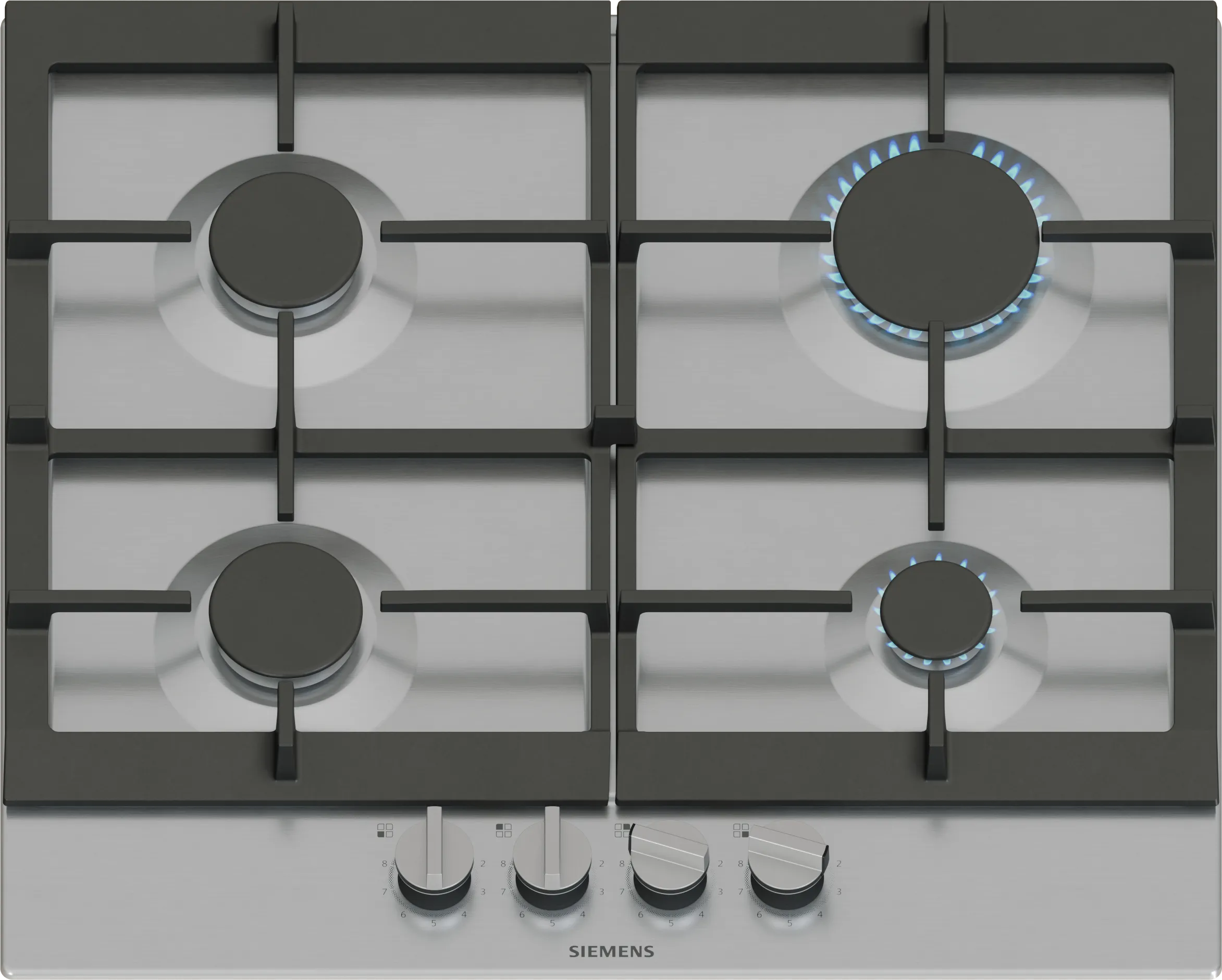 iQ500 gas hob 60 cm Stainless steel
