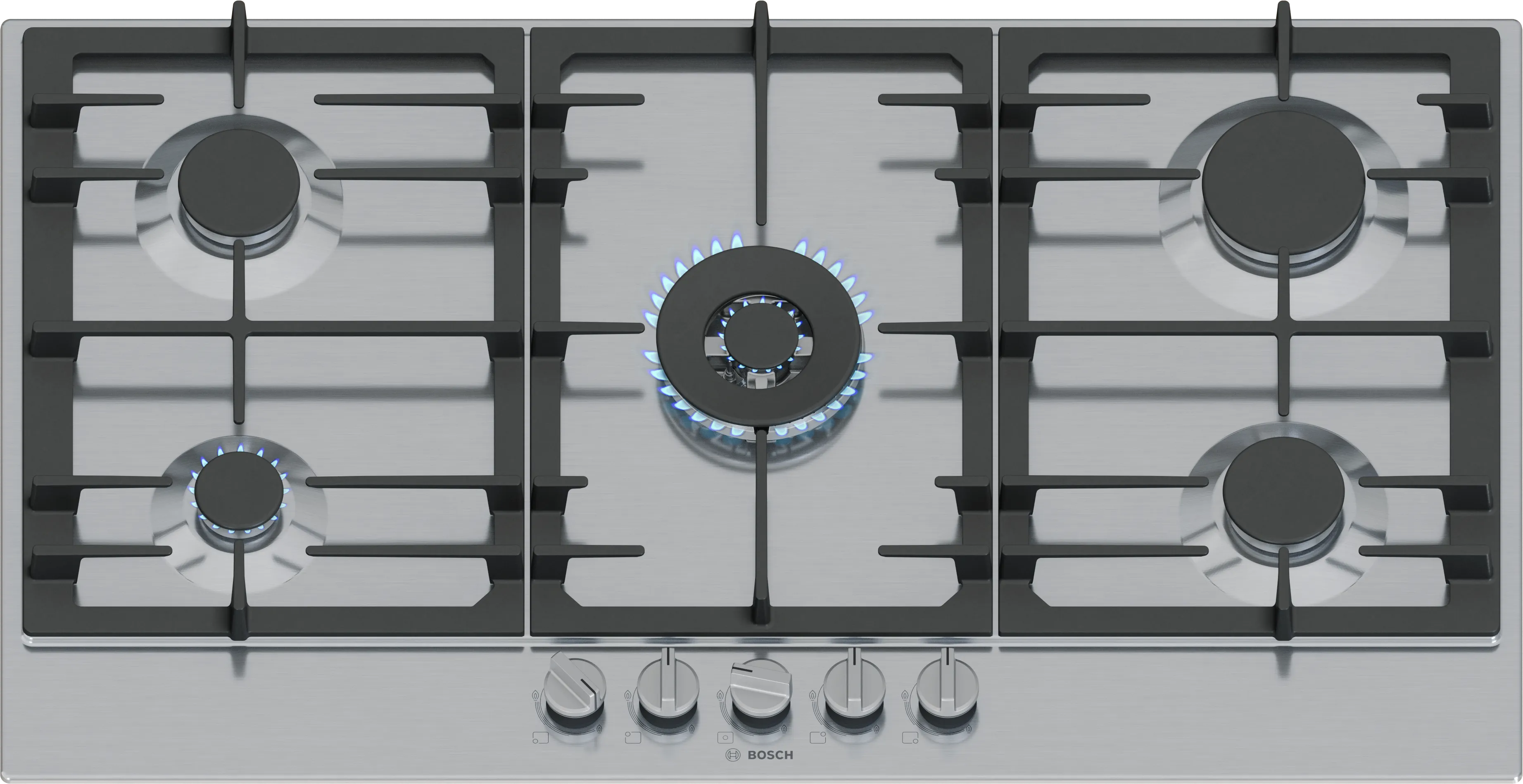 Series 6 gas hob 90 cm Stainless steel