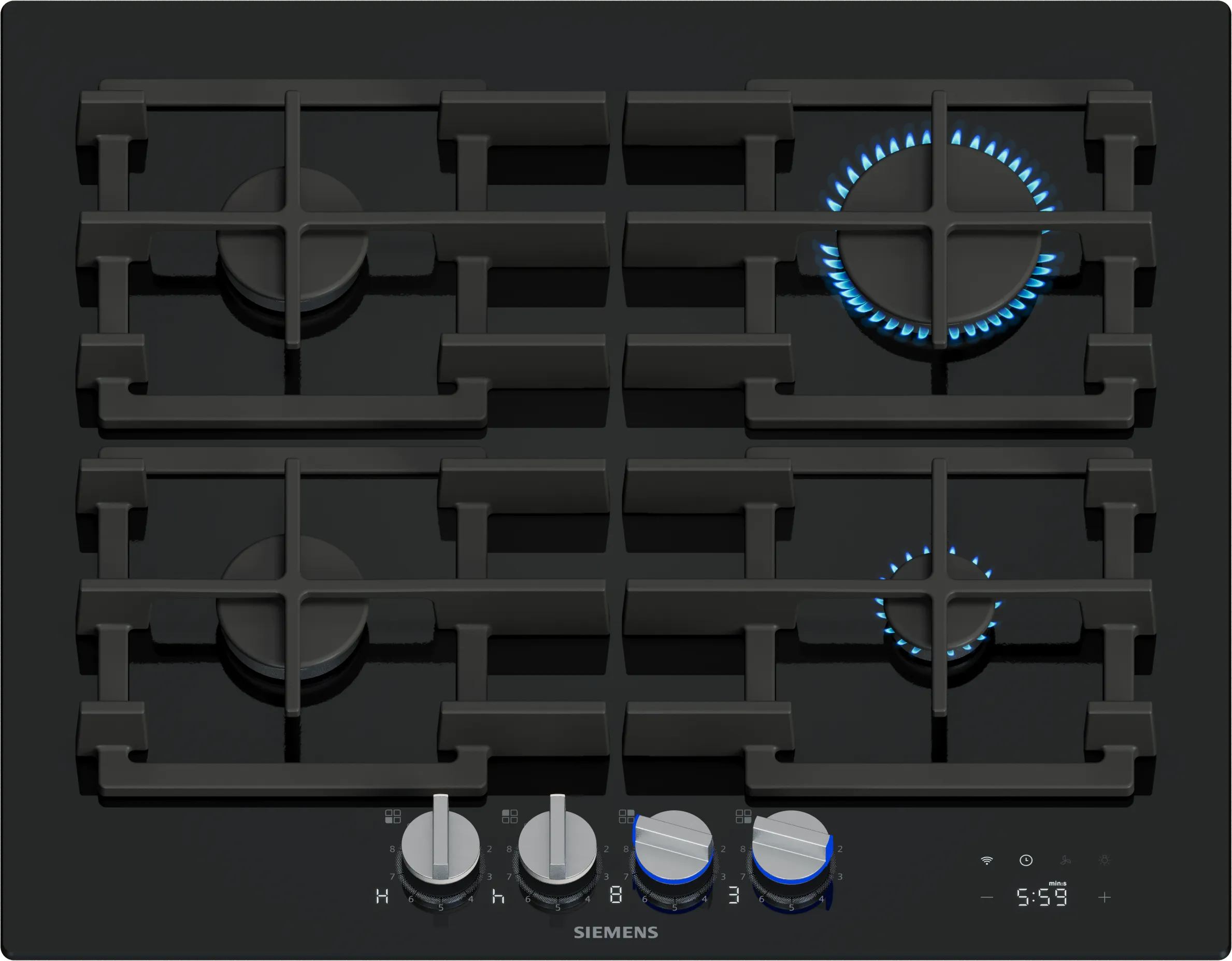 iQ700 Gas Hob 60 cm Tempered glass, Black