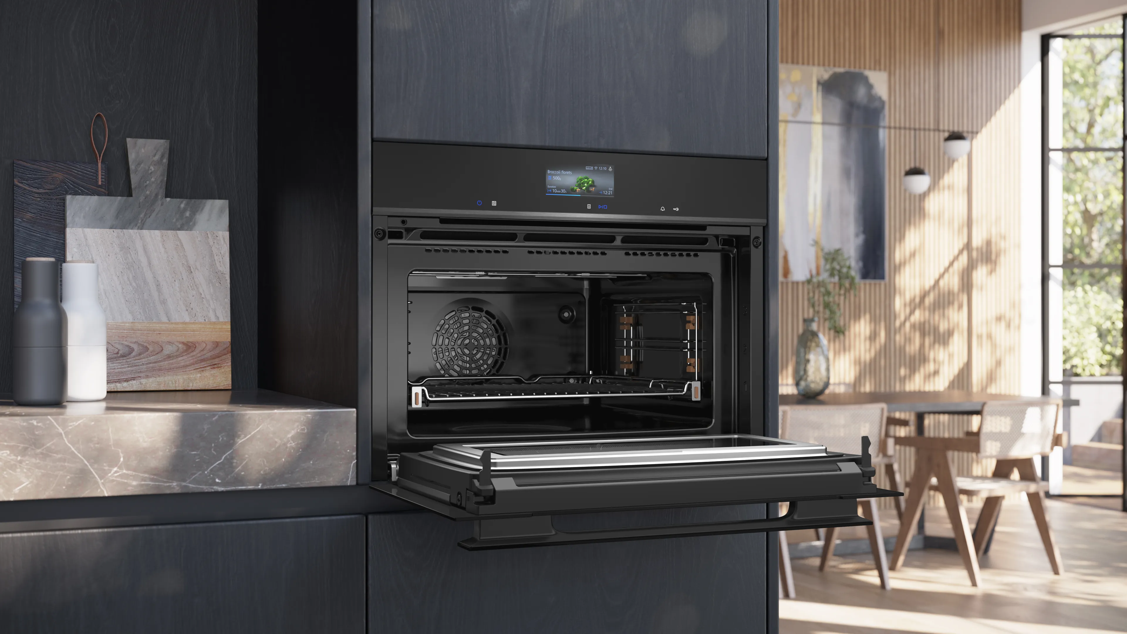 CM976GMB1B Built in Compact Oven With Microwave Function SIEMENS GB