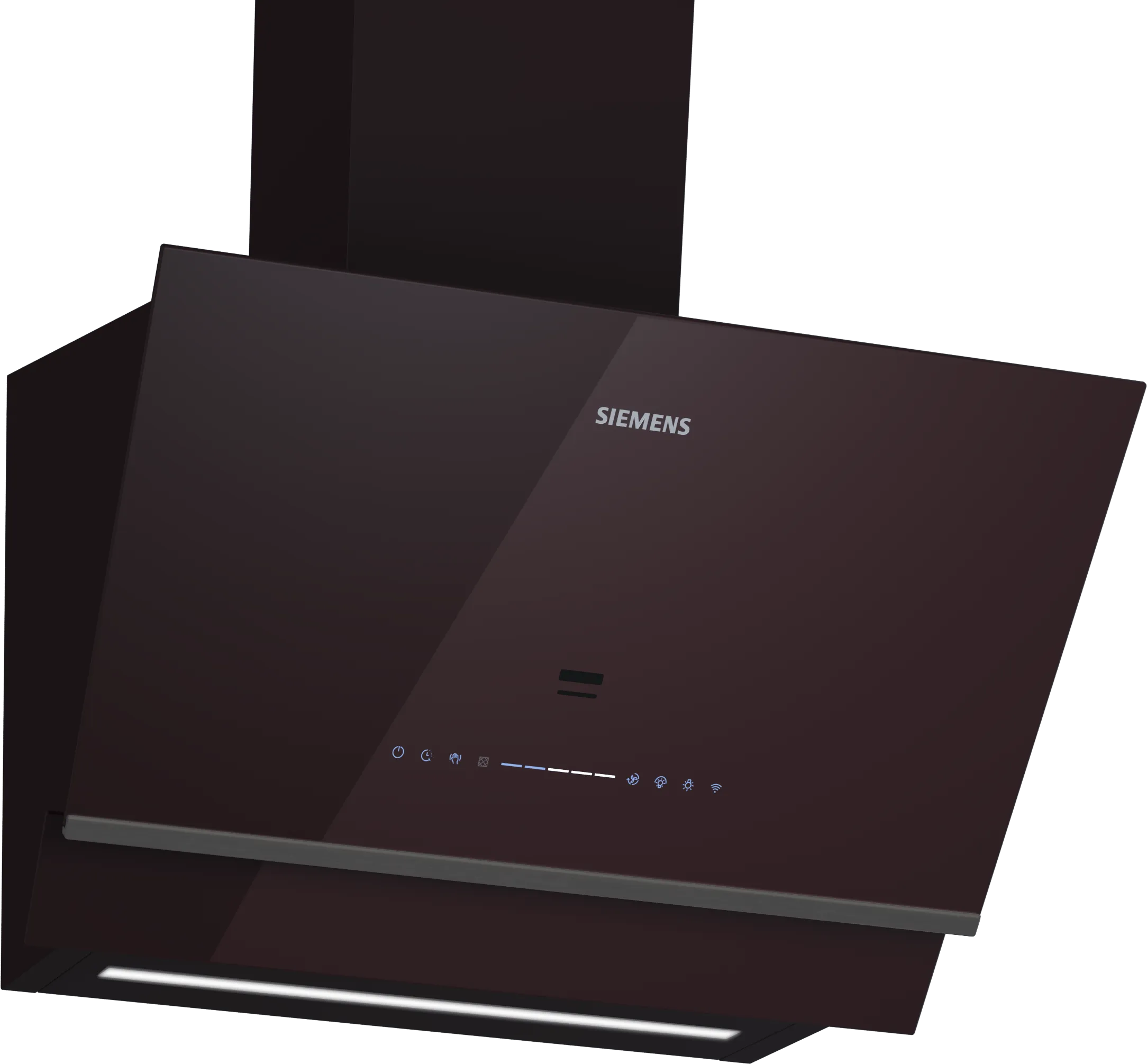 iQ700 Wall-Mounted Cooker Hood 60 cm clear glass black printed, Black 