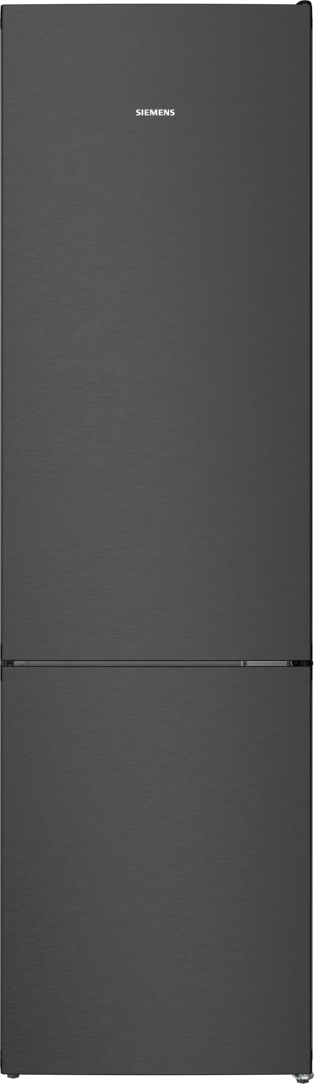 iQ300 Combiné pose libre avec congélateur en bas 203 x 60 cm Acier noir brossé anti-fingerprint, Total noFrost