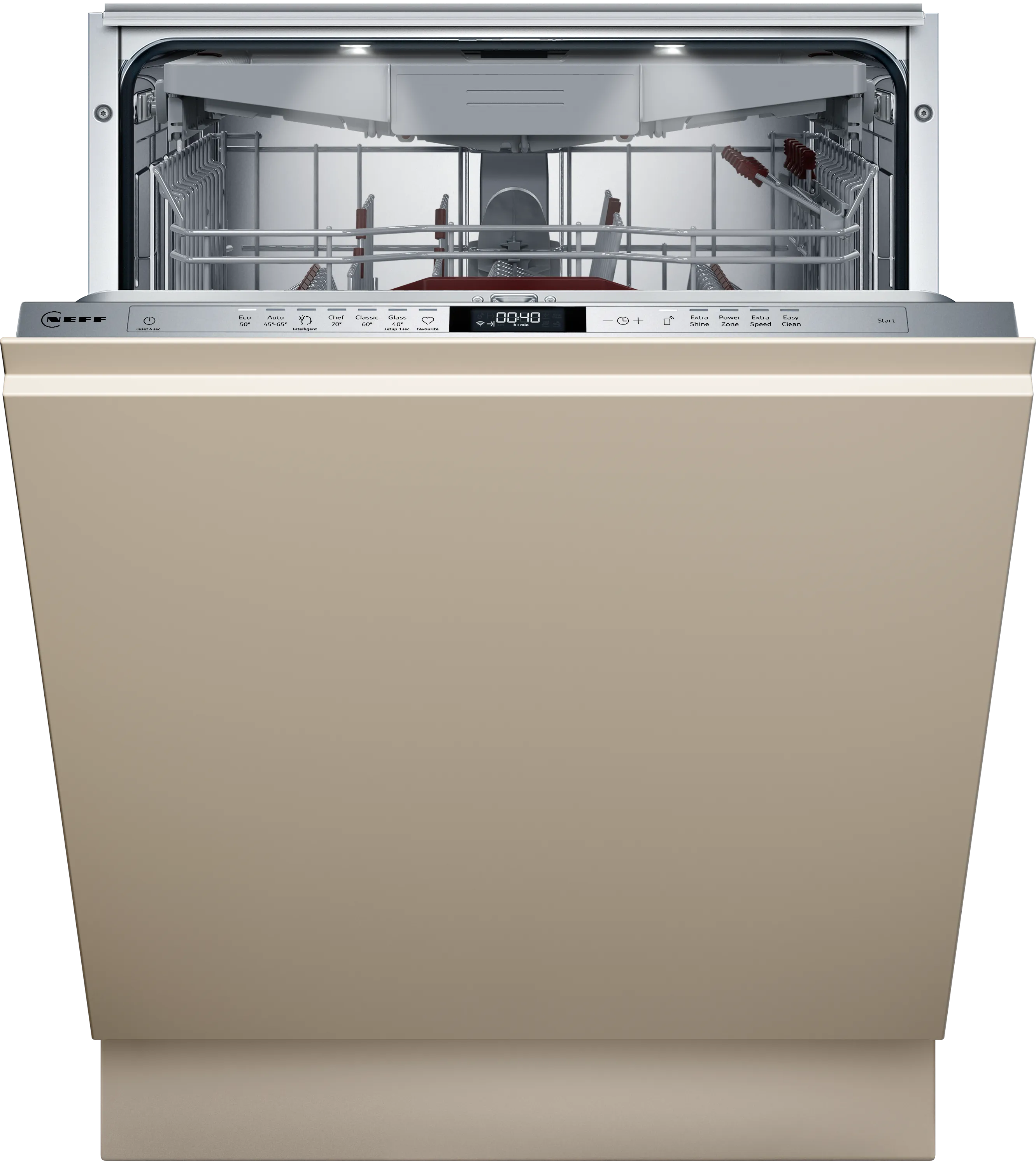 N 70 Fully-integrated dishwasher 60 cm Variable hinge 