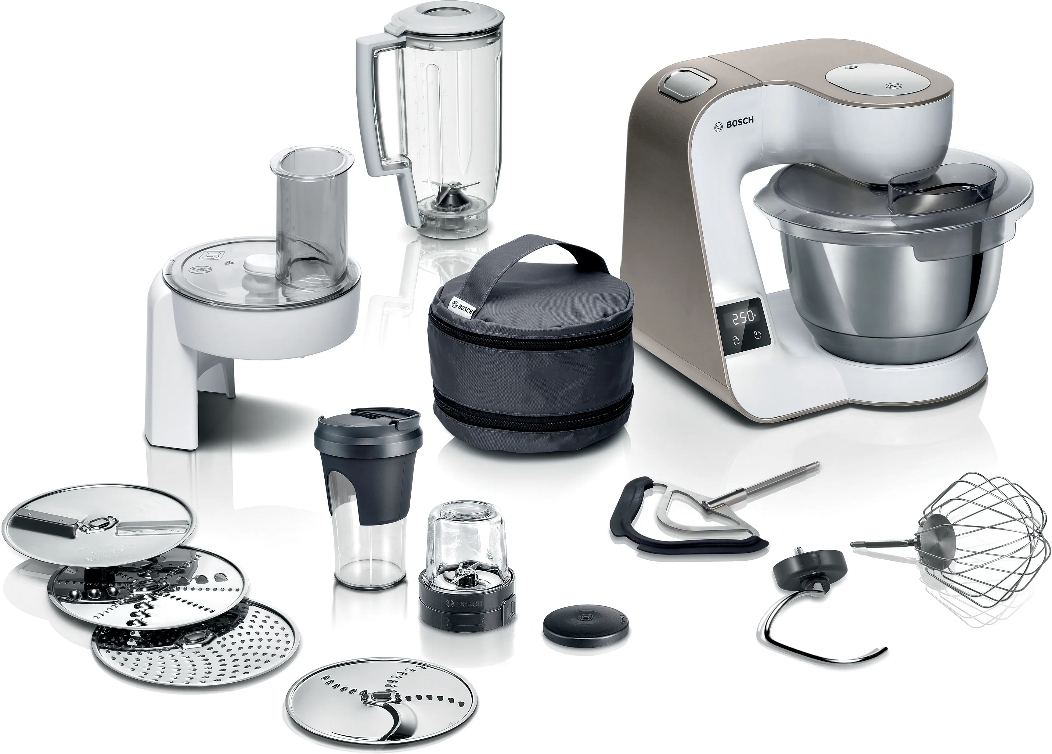 Series 4 Stand mixer with scale MUM 5 1000 W White,  