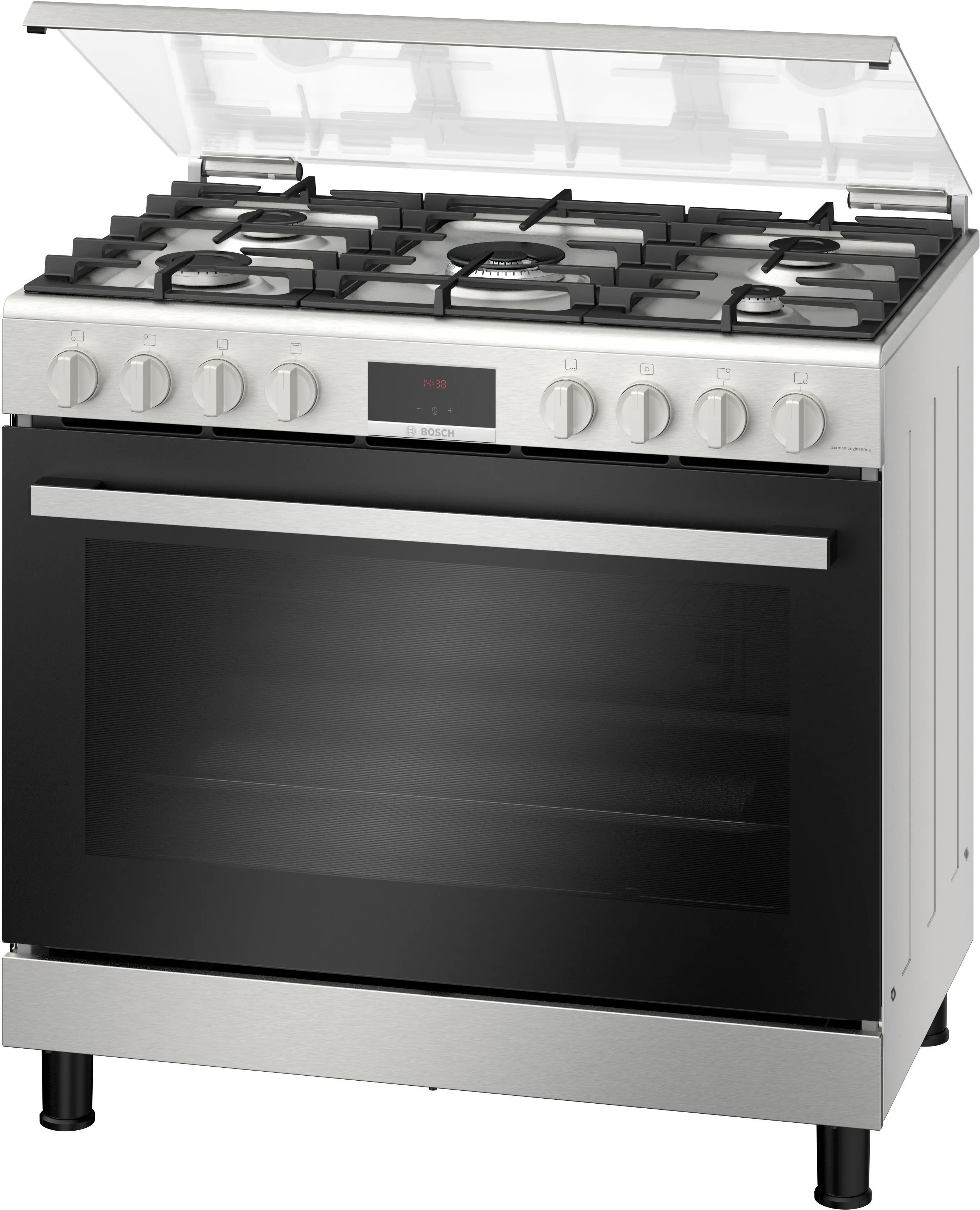 Series 6 Gas range cooker Stainless steel 