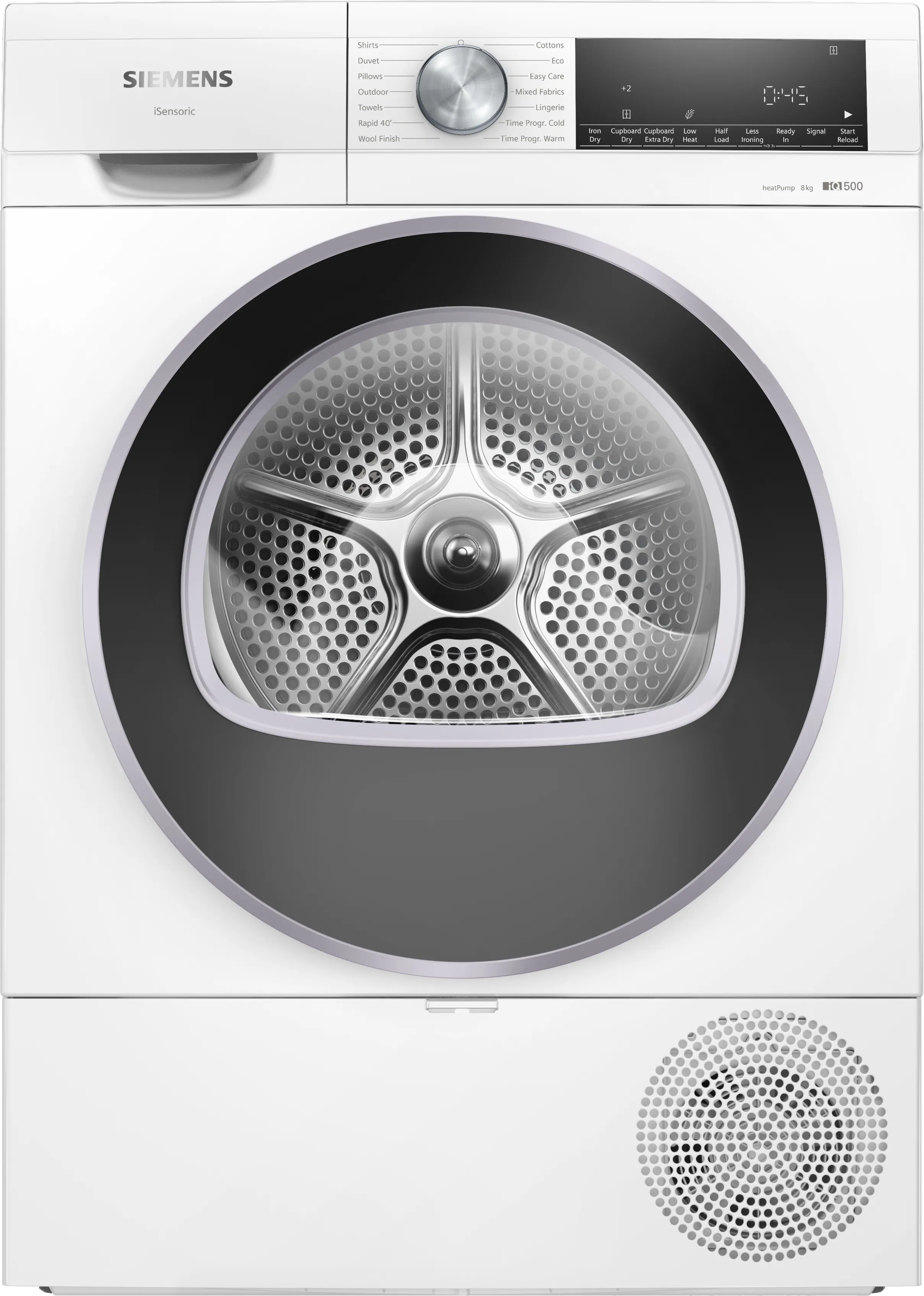 iQ500 מייבש כביסה עם משאבת חום 8 kg לבן 