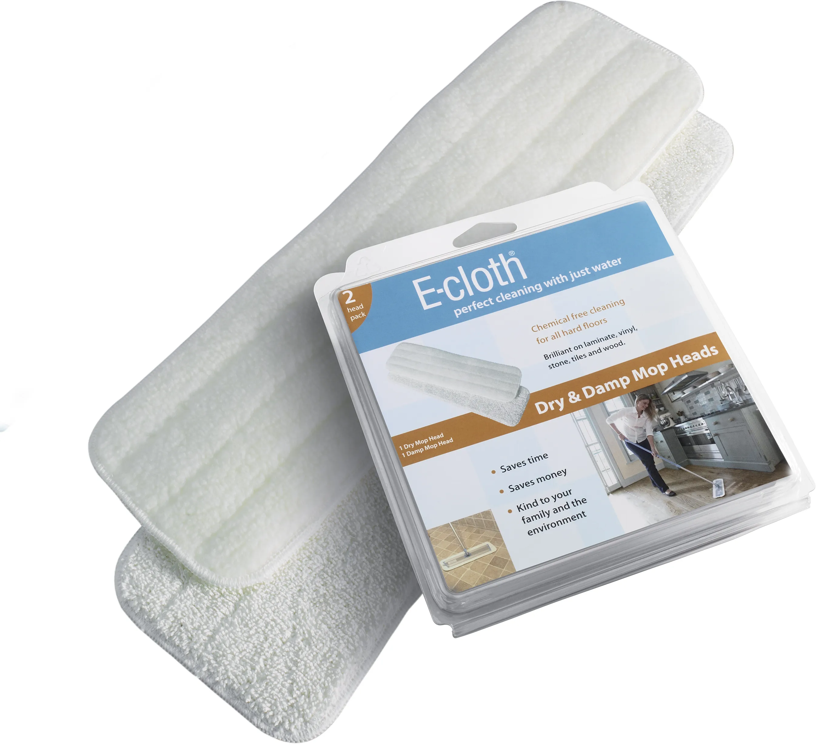 Dry and Deep Clean head pack for E-Cloth mop 