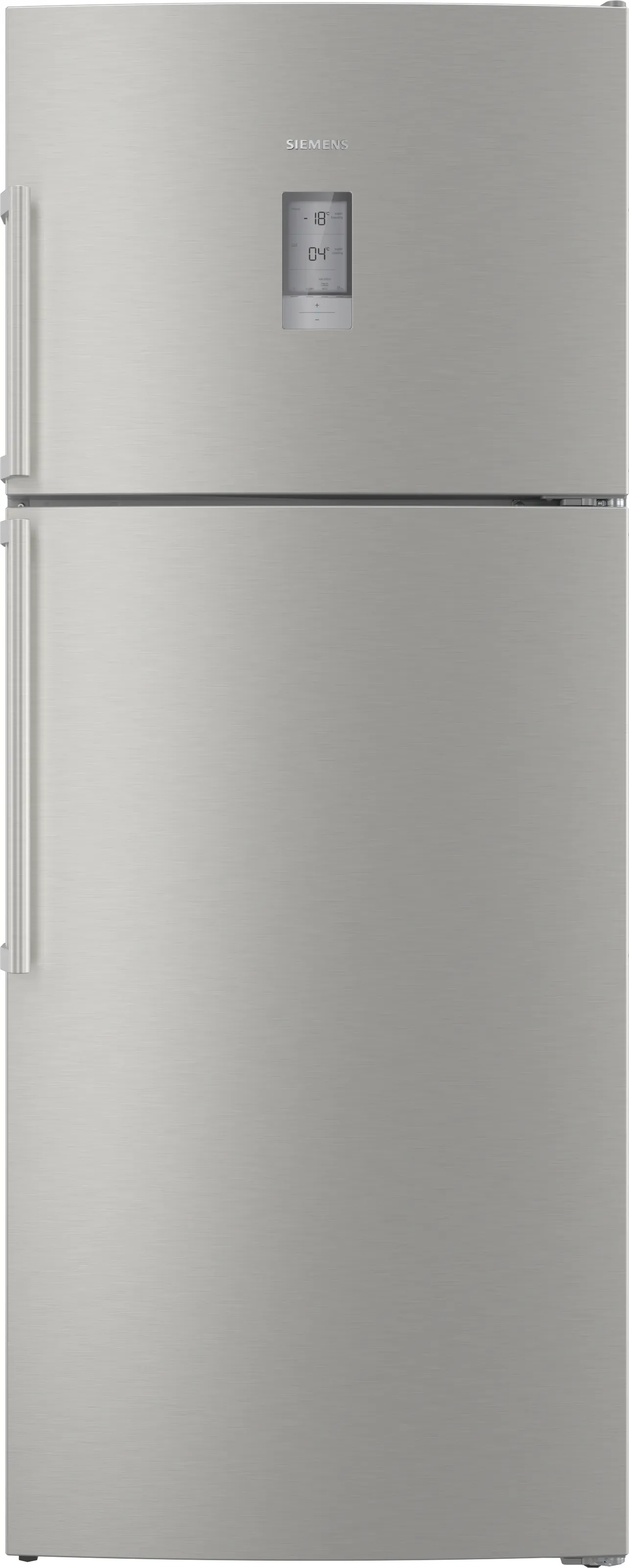 iQ500 Üstten Donduruculu Buzdolabı 186 x 75 cm Kolay temizlenebilir Inox, Total noFrost