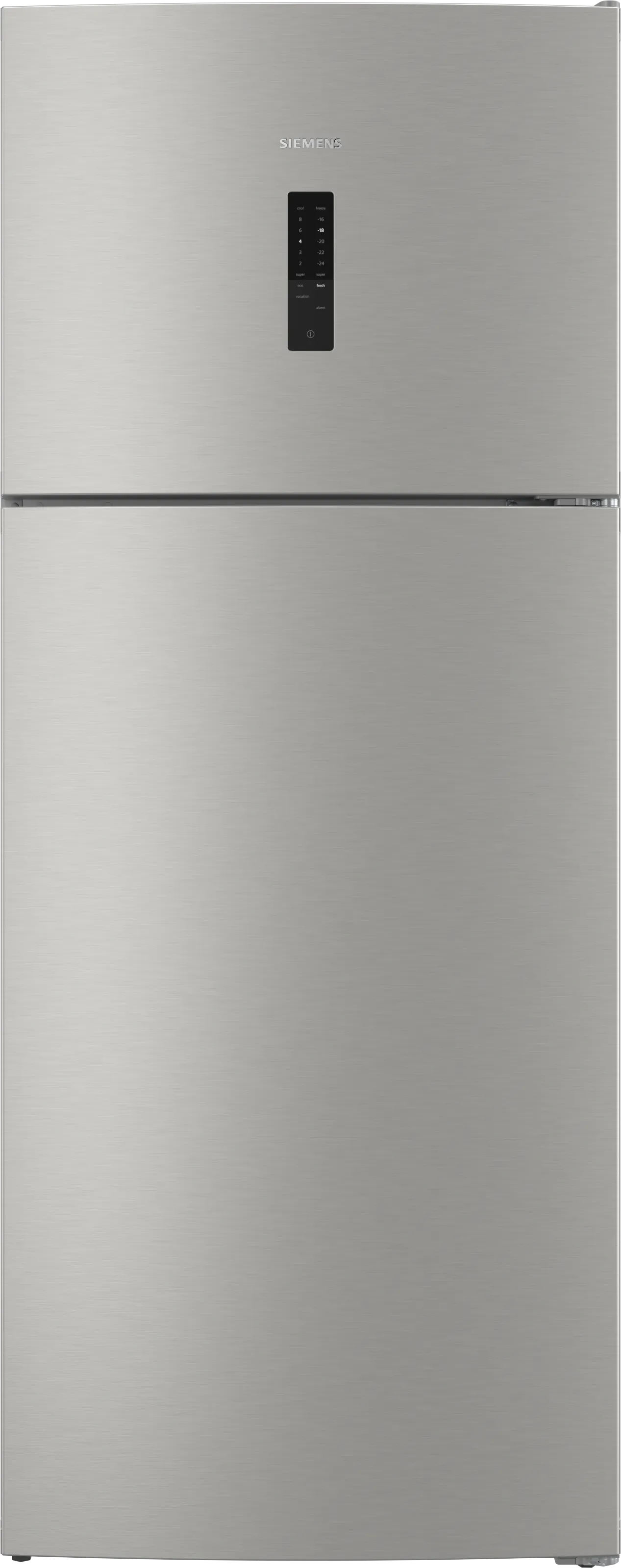 iQ300 free-standing fridge-freezer with freezer at top 186 x 75 cm Brushed steel anti-fingerprint, Total noFrost