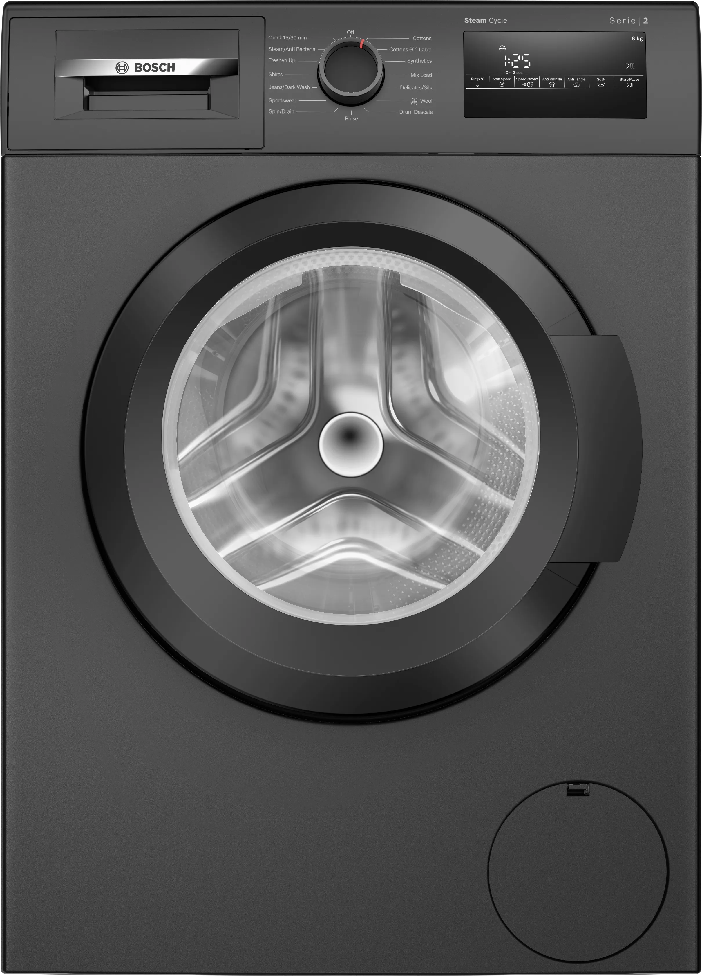 Series 2 washing machine, front loader 8 kg 1400 rpm