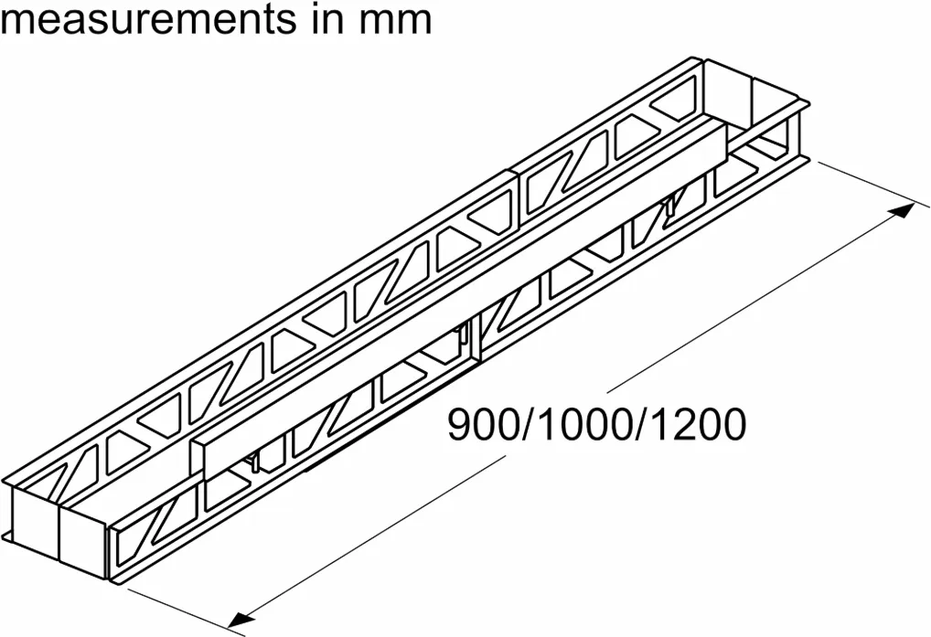Montageset Montageset (f.nahtl. Einbau) 80cm - Thumbnail 3