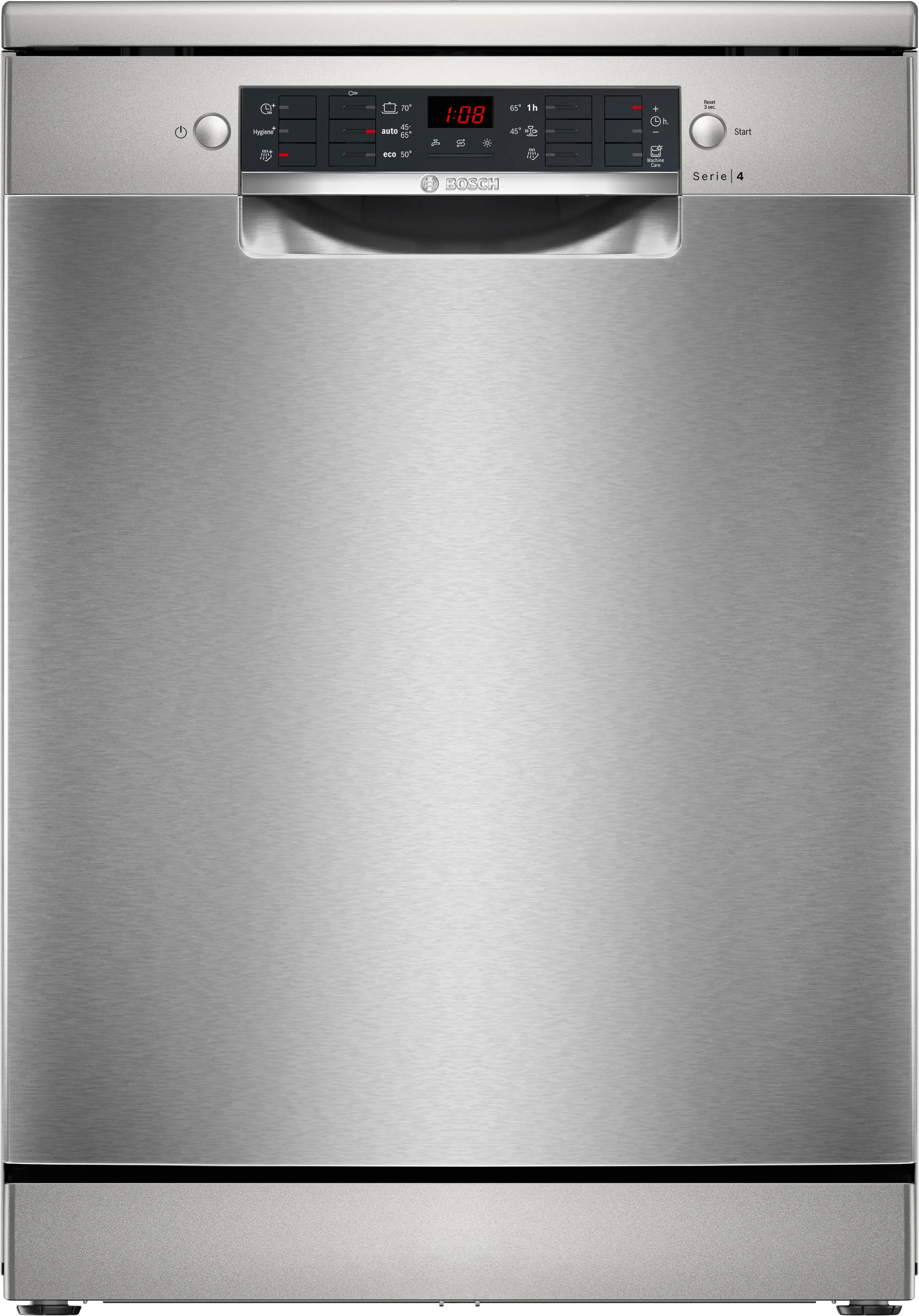 Series 4 Solo qabyuyan maşın 60 cm Brushed steel anti-fingerprint 