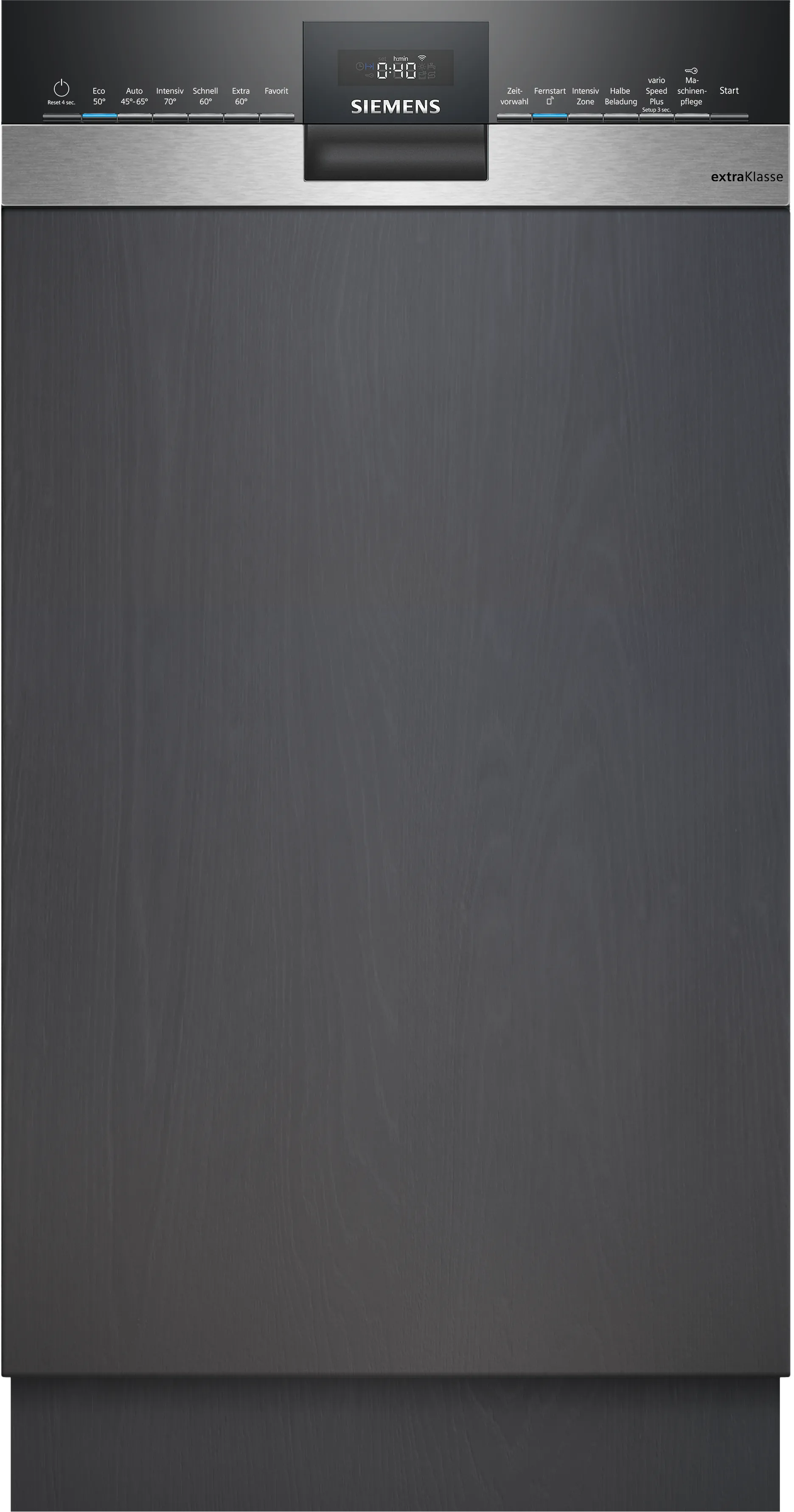 iQ300 Teilintegrierter Geschirrspüler 45 cm Gebürsteter Stahl