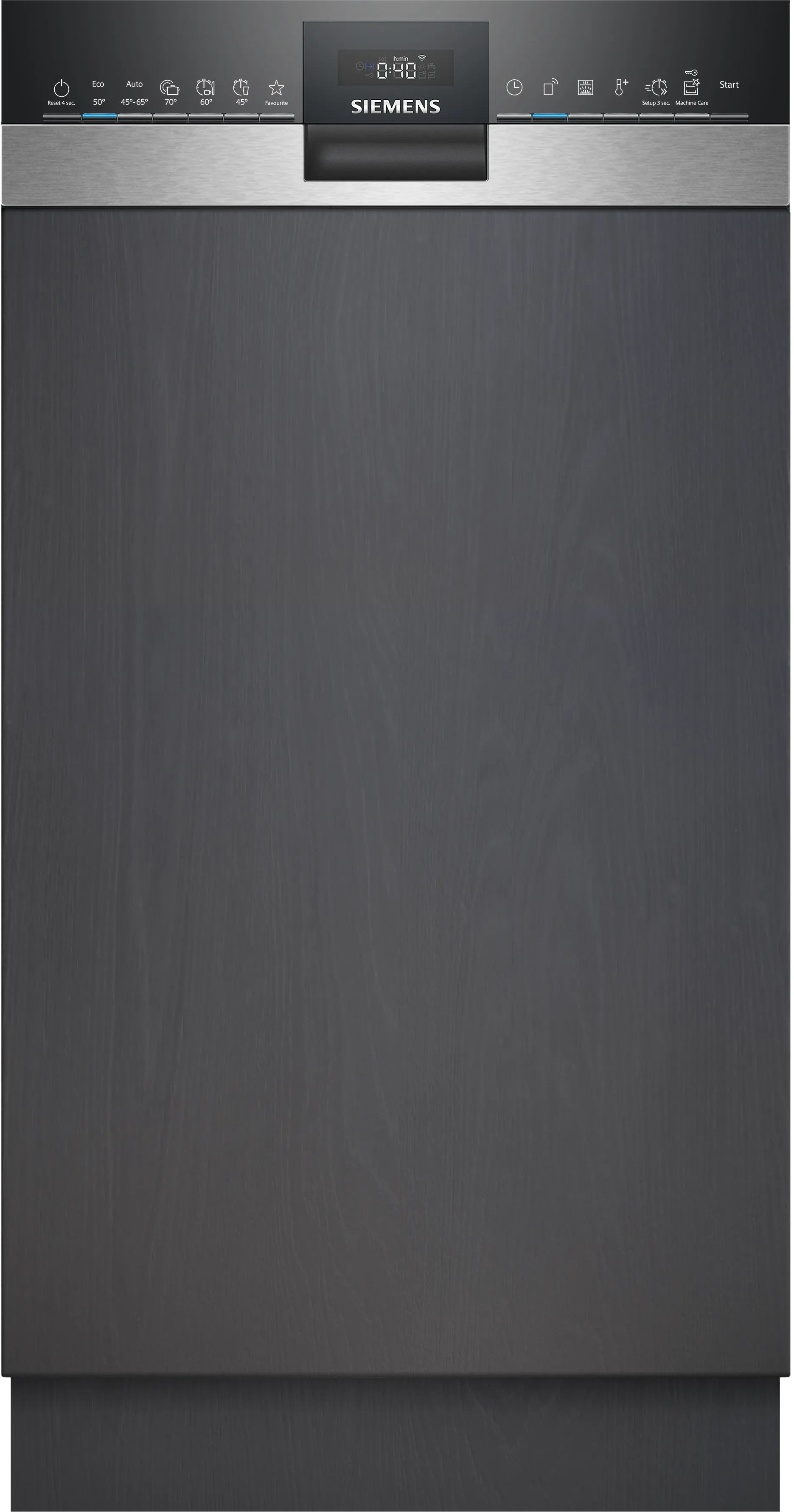 iQ300 Teilintegrierter Geschirrspüler 45 cm Gebürsteter Stahl 