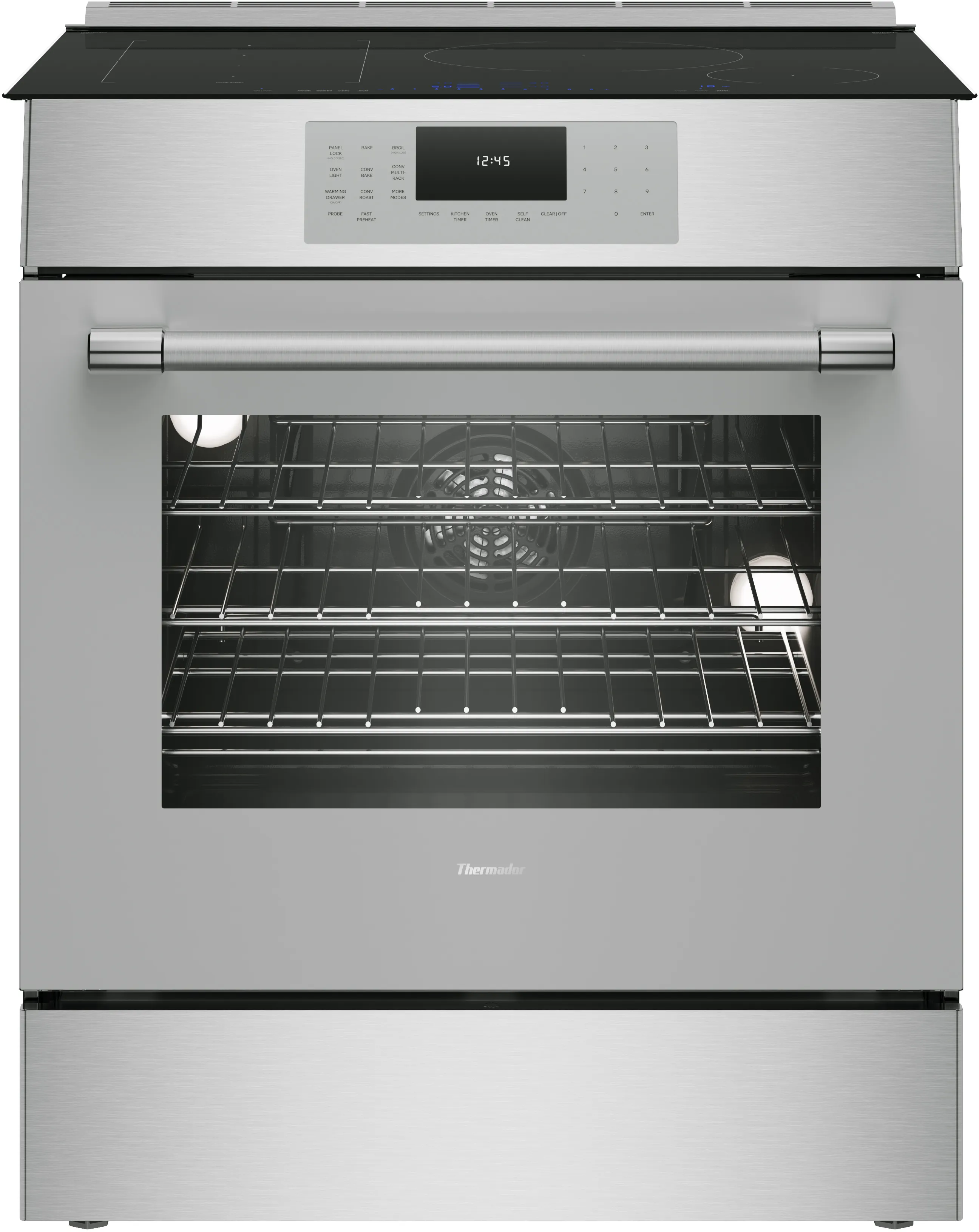 Masterpiece® Induction Slide-in Range 30'' Pro Grand® Commercial Depth Stainless Steel 