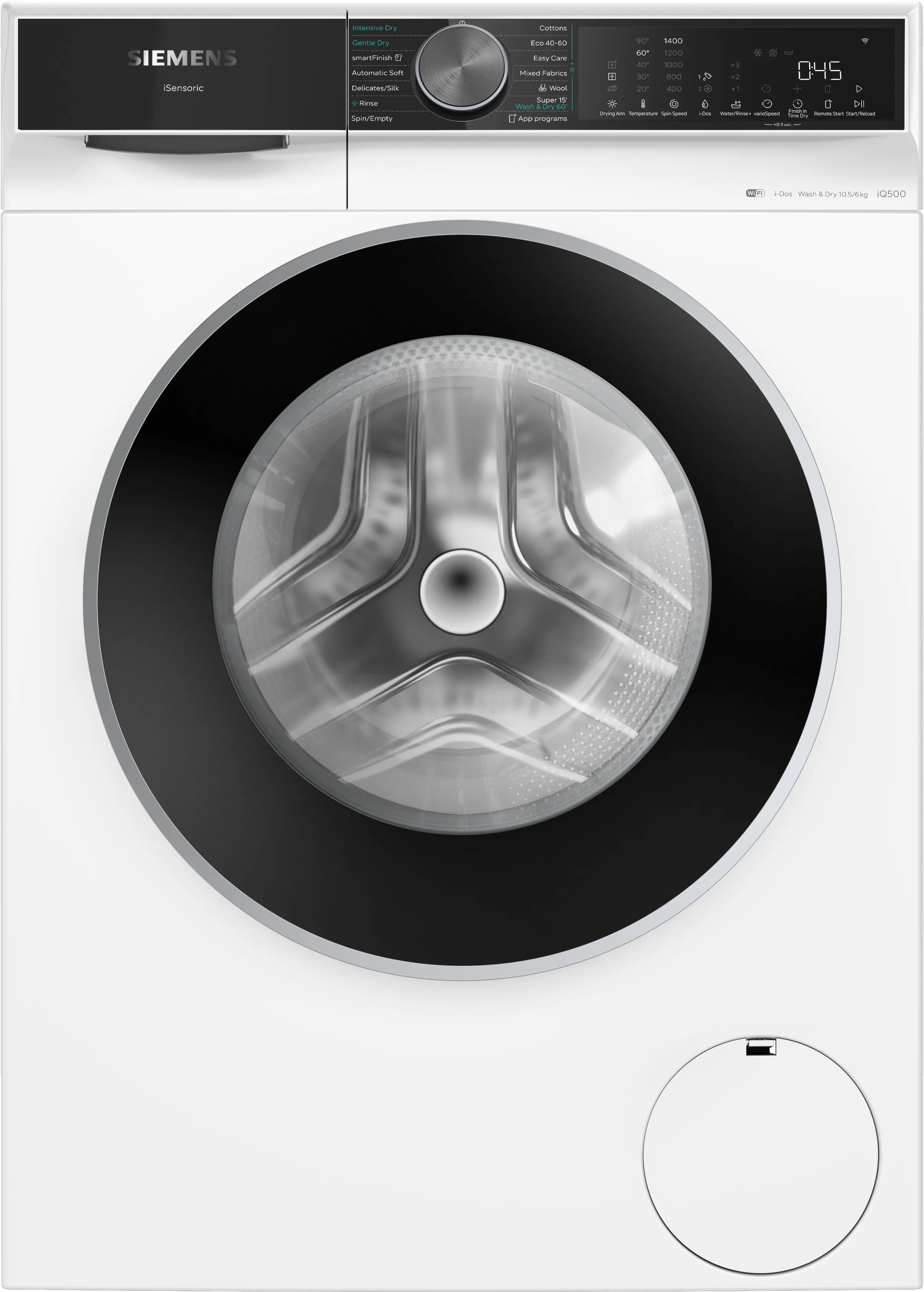 iQ500 Was-/droogcombinatie 10.5 kg /6 kg max. 1400 rpm 