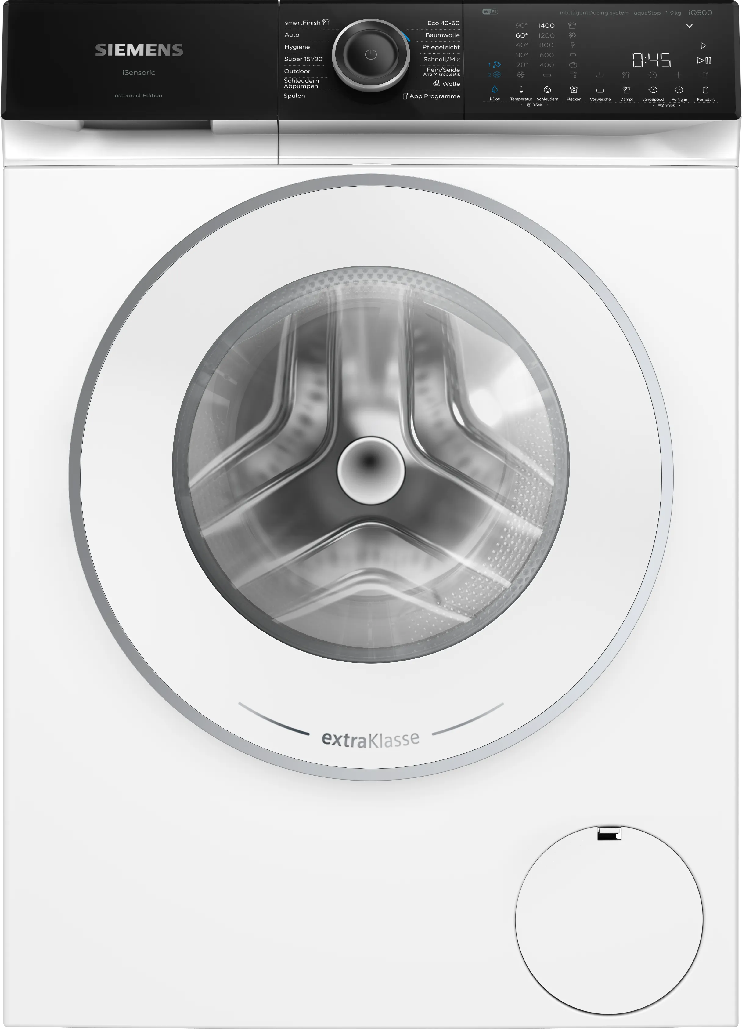 iQ500 Waschmaschine, Frontlader 9 kg max. 1400 U/min.