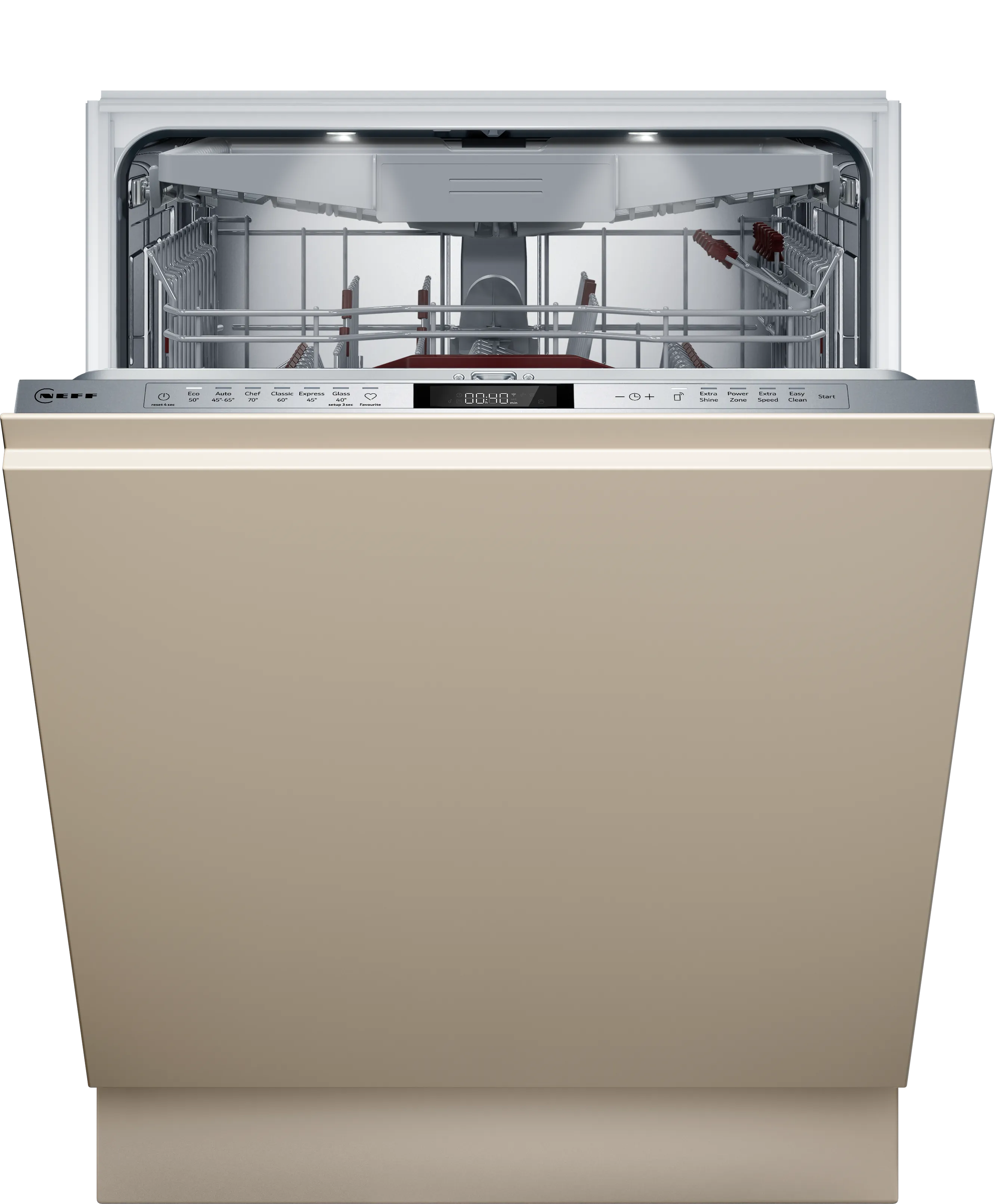 N 70 Fuldt integrerbar opvaskemaskine 60 cm XXL - ekstra høj 