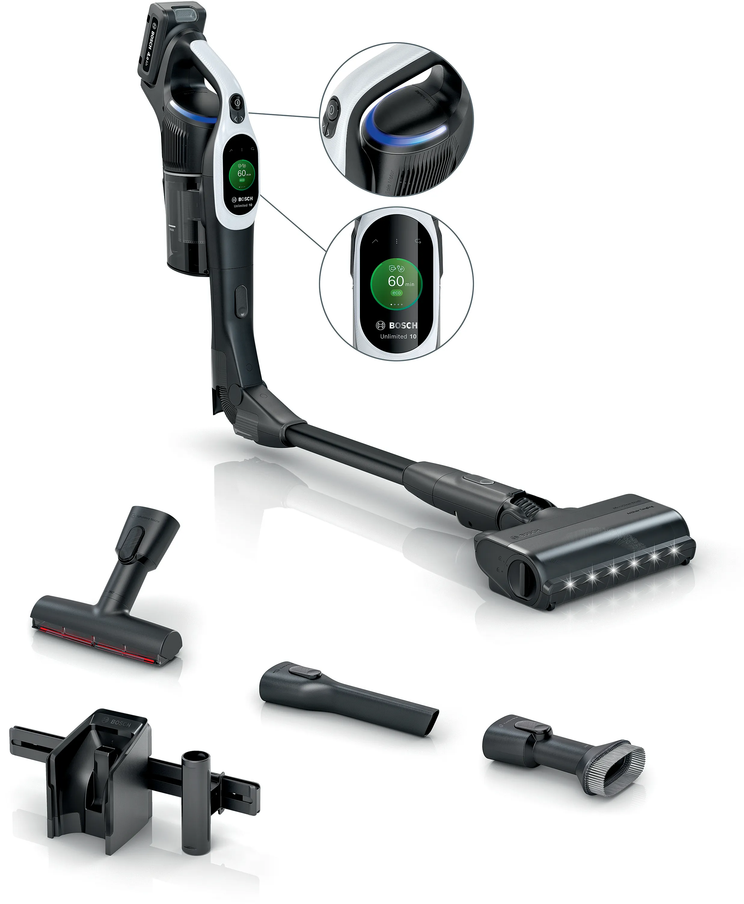 Rechargeable vacuum cleaner Unlimited 10 White 