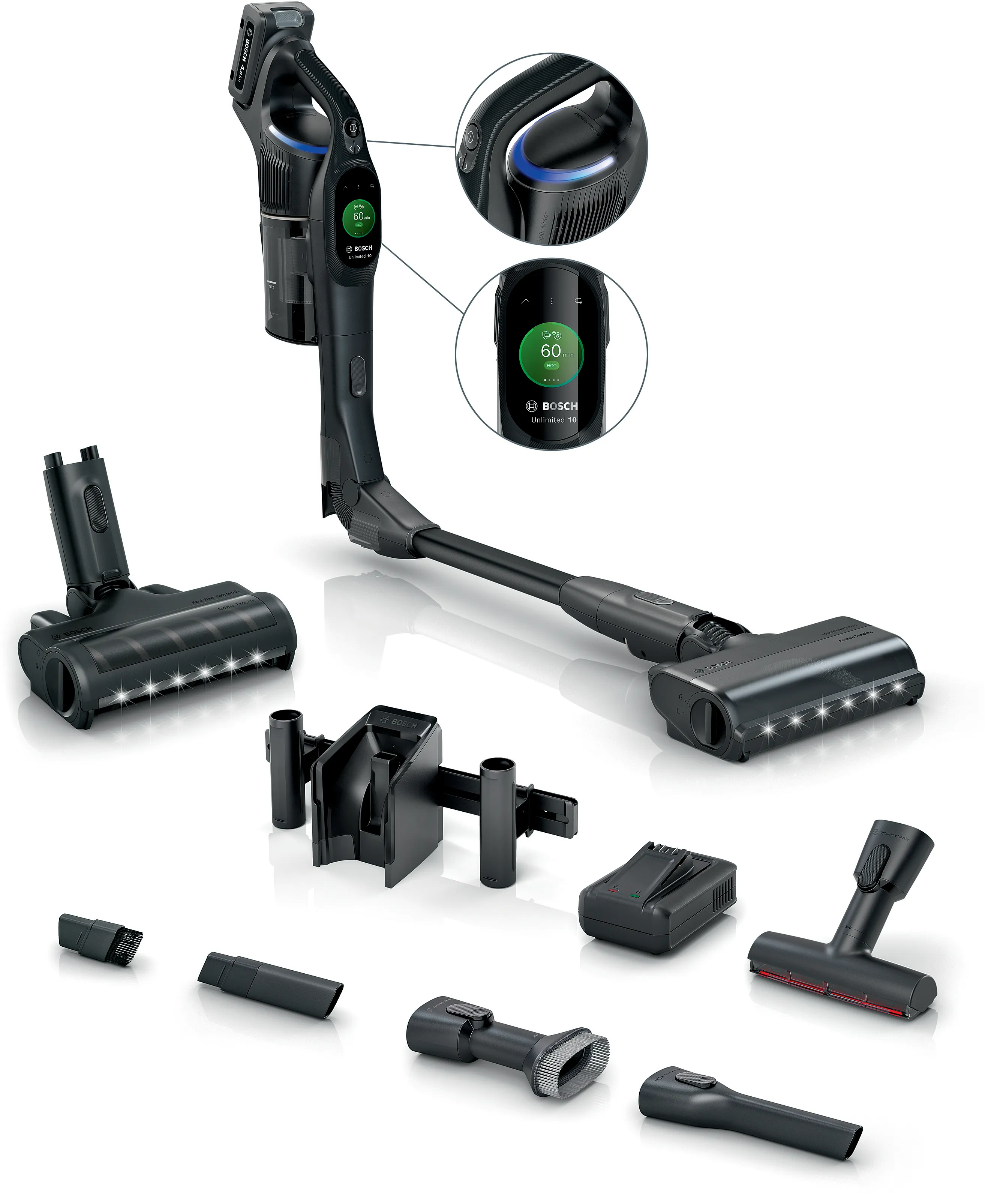 Rechargeable vacuum cleaner Unlimited 10 Black 