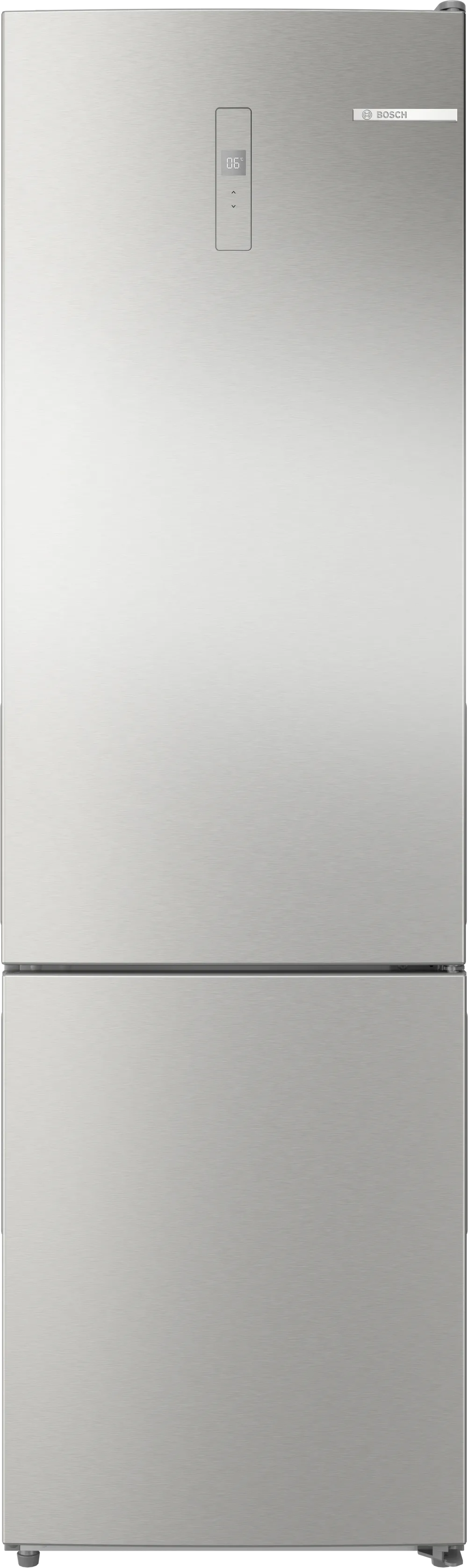 Combiné avec congélateur en bas pose-libre 201 x 59.5 cm Acier Inoxydable Style, Total No Frost 