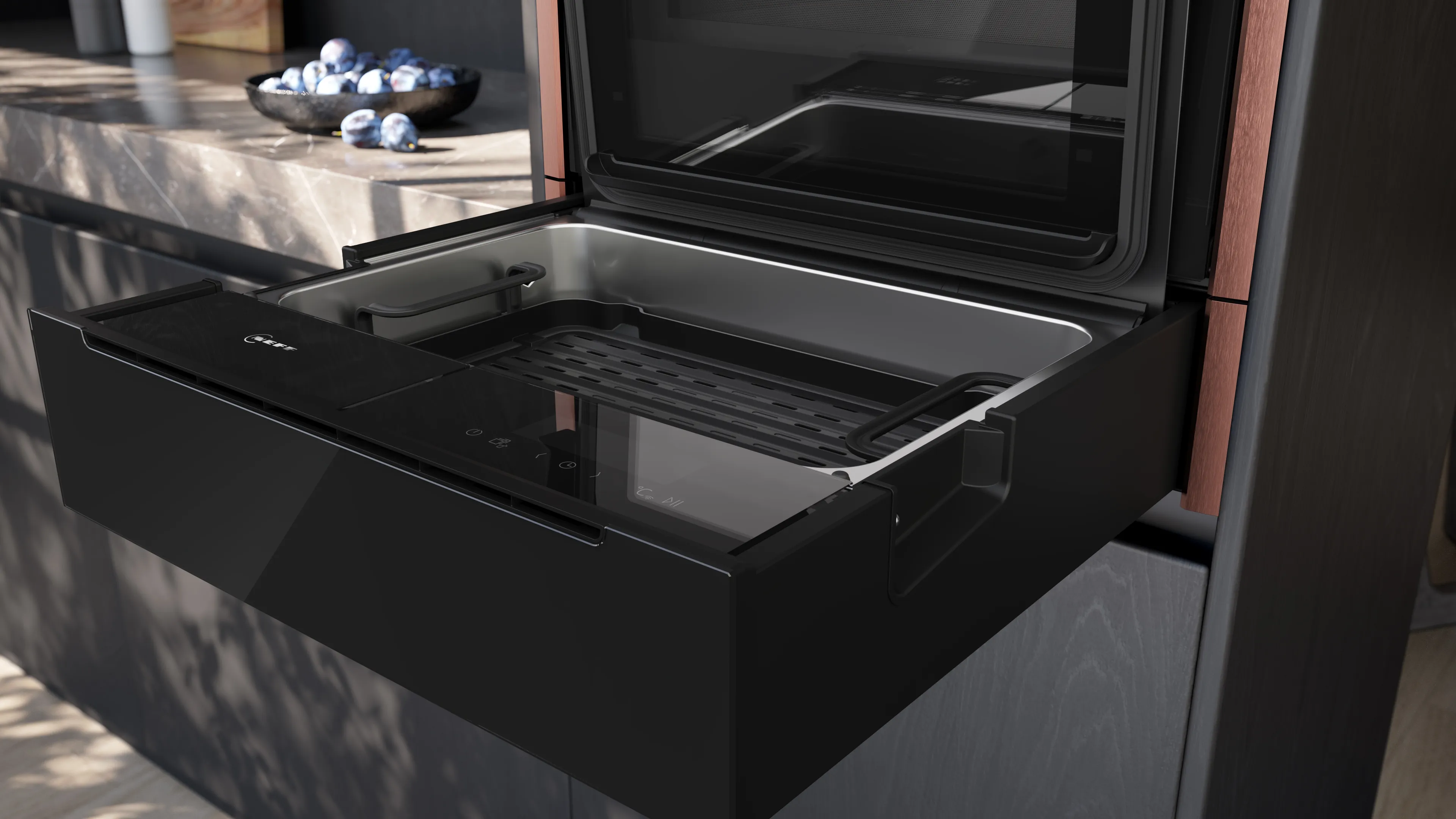 N19DJ01Y0 - Dampfschublade 60 x 14 cm, Flex Design