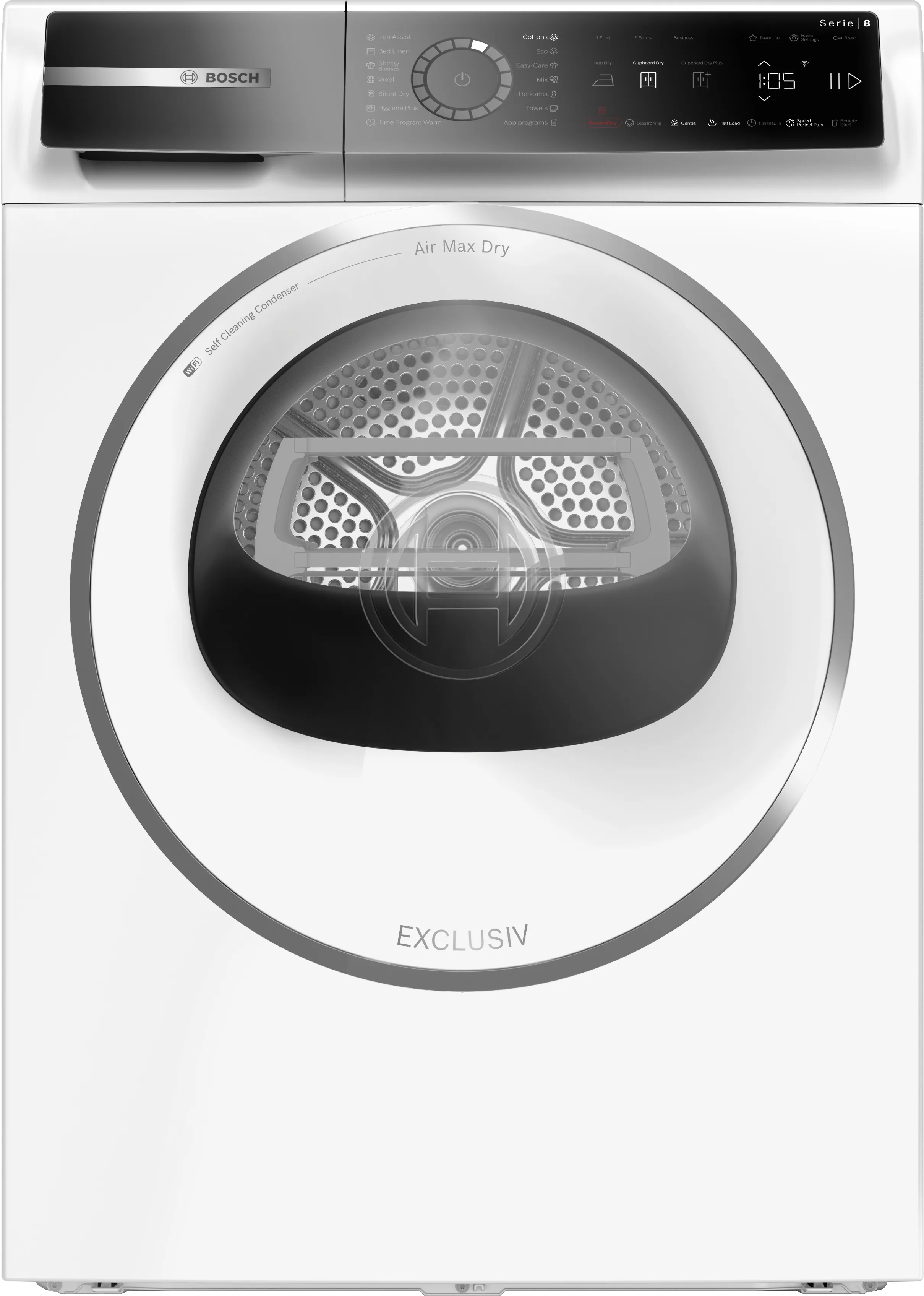 Serie 8 Sušilni stroj s toplotno črpalko 9 kg 