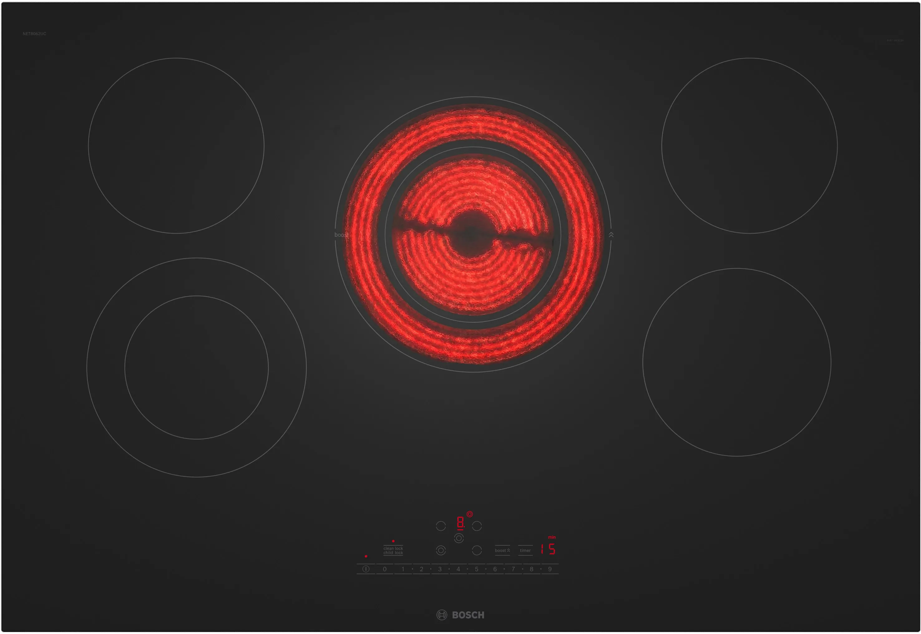 800 Series Electric Cooktop 30 Without Frame