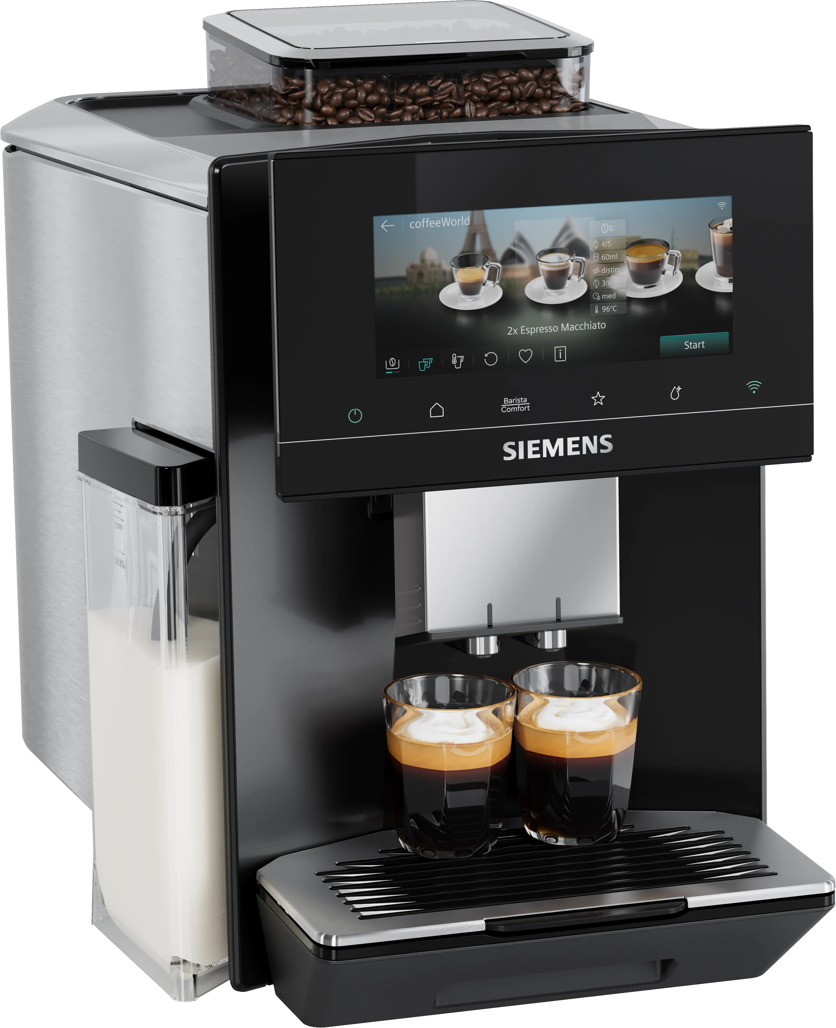 Fuldautomatisk kaffemaskine EQ900 iAroma Piano sort 