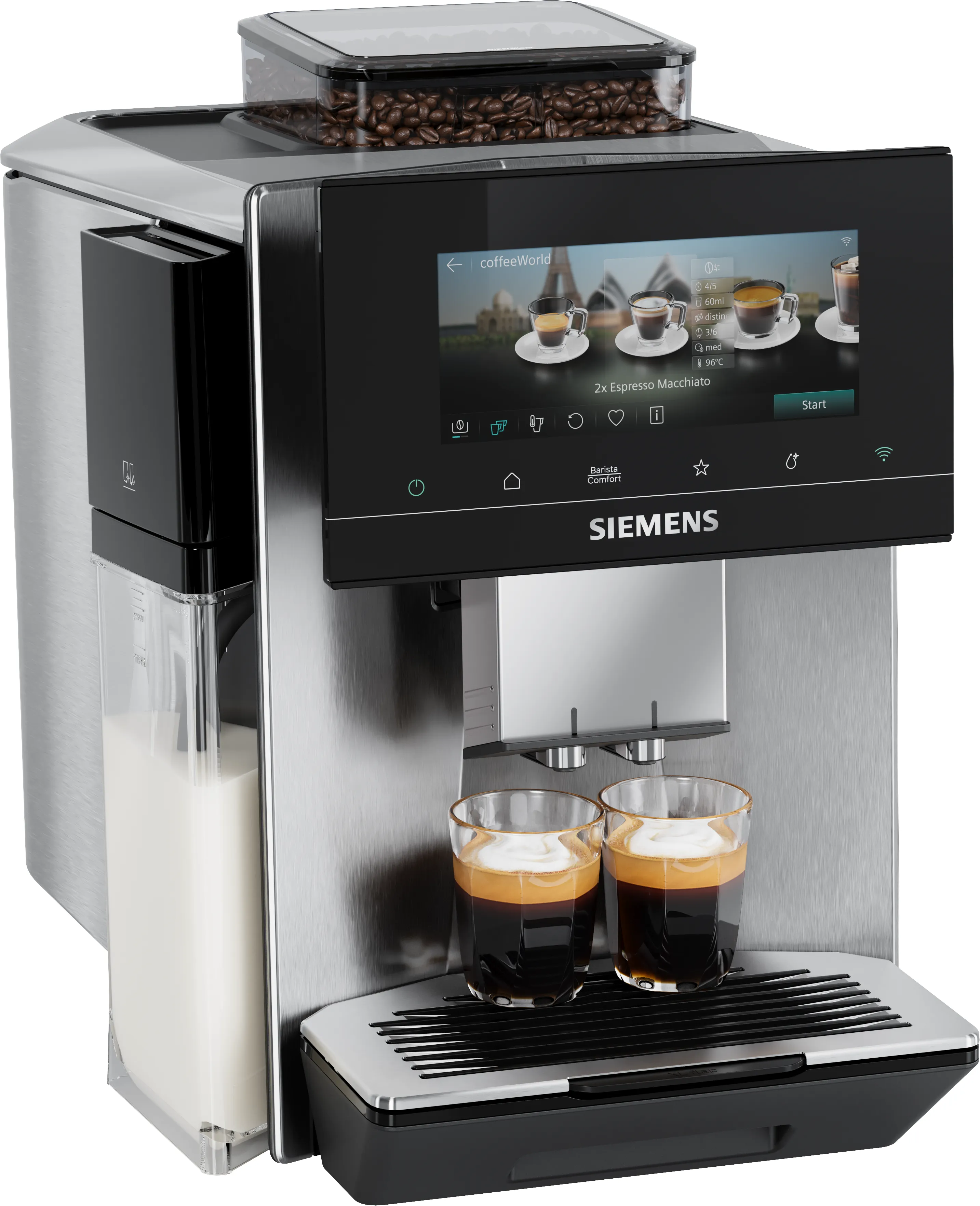 Machine à espresso entièrement automatique EQ900 plus Acier inox 