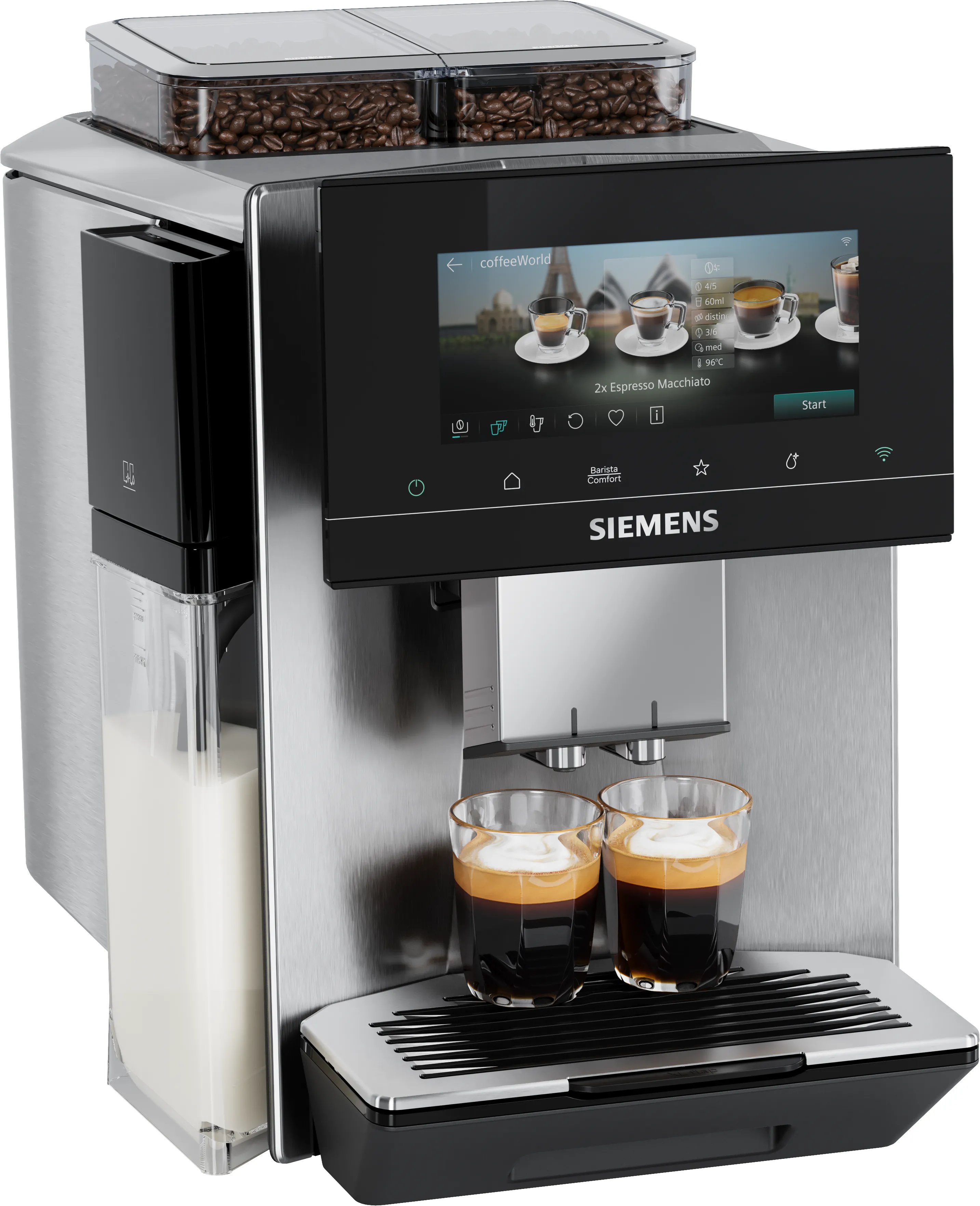 Machine à espresso entièrement automatique EQ900 plus Acier inox 