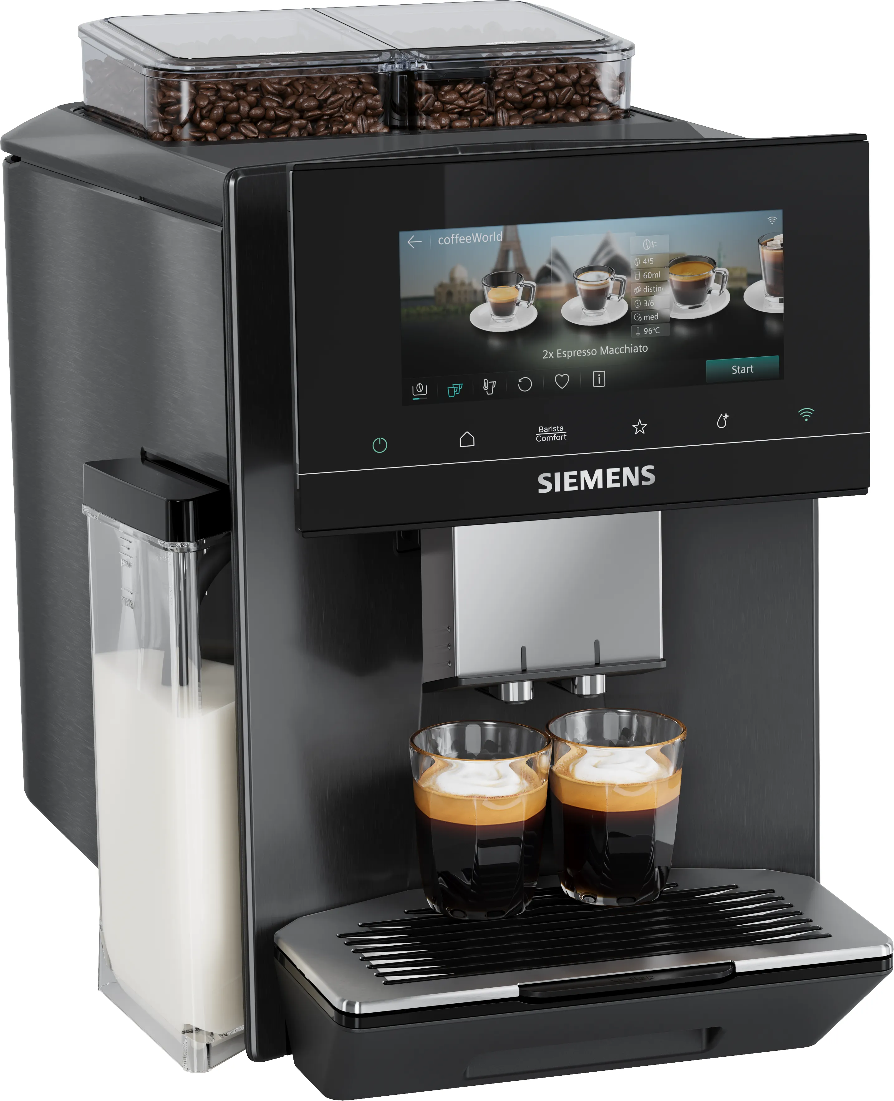 Fully automatic coffee machine EQ900 iAroma Dark inox 