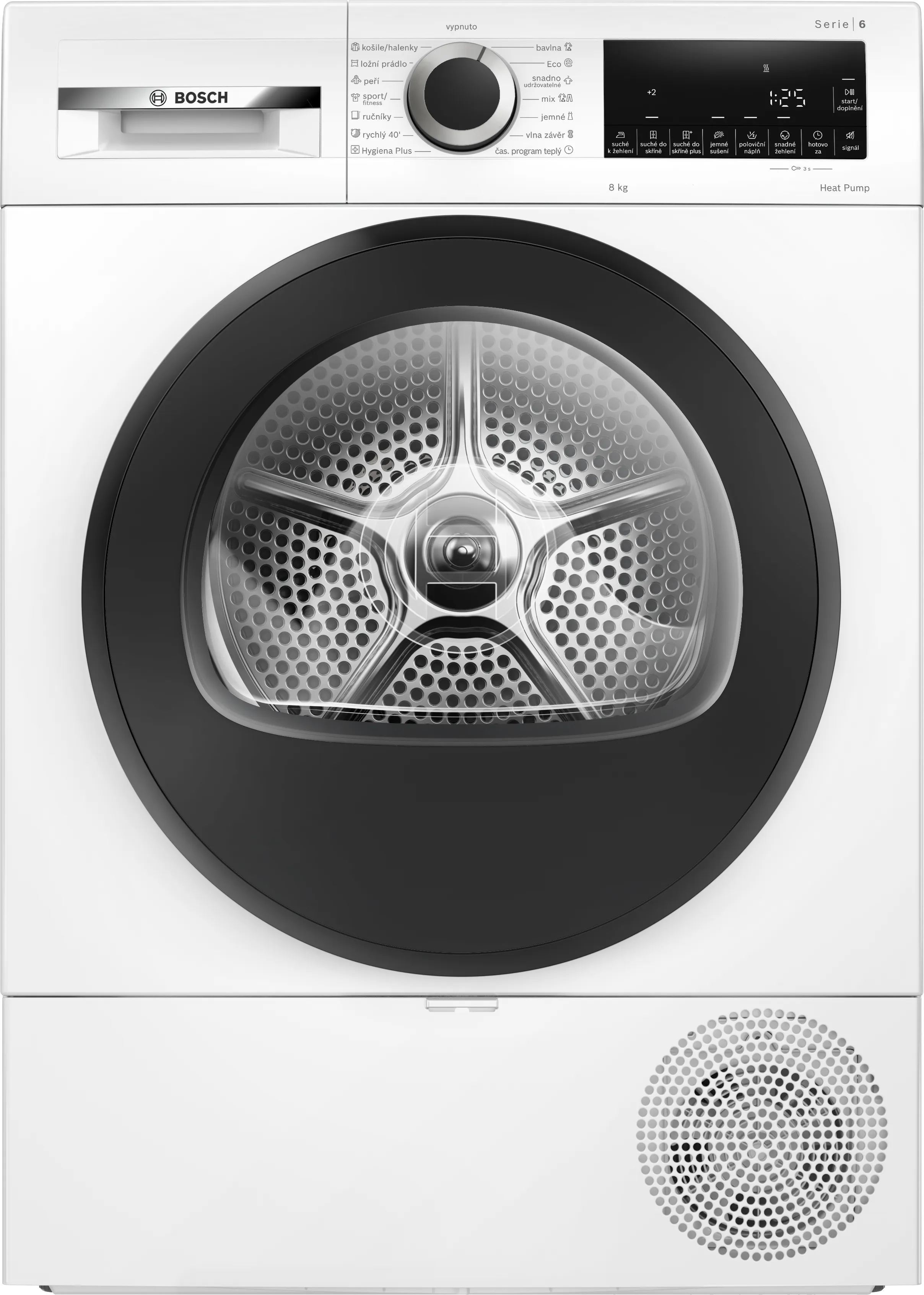 Séria 6 Sušička bielizne s tepelným čerpadlom 8 kg 