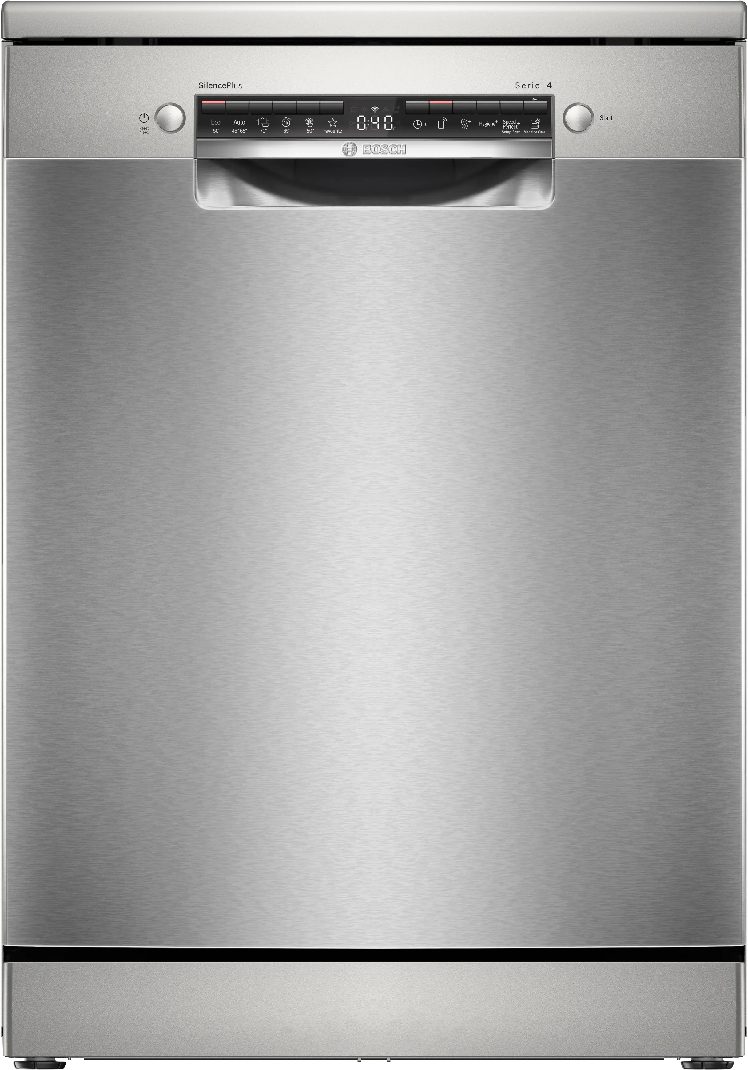 Serie 4 Lavastoviglie da libera installazione 60 cm Acciaio spazzolato anti-impronta 