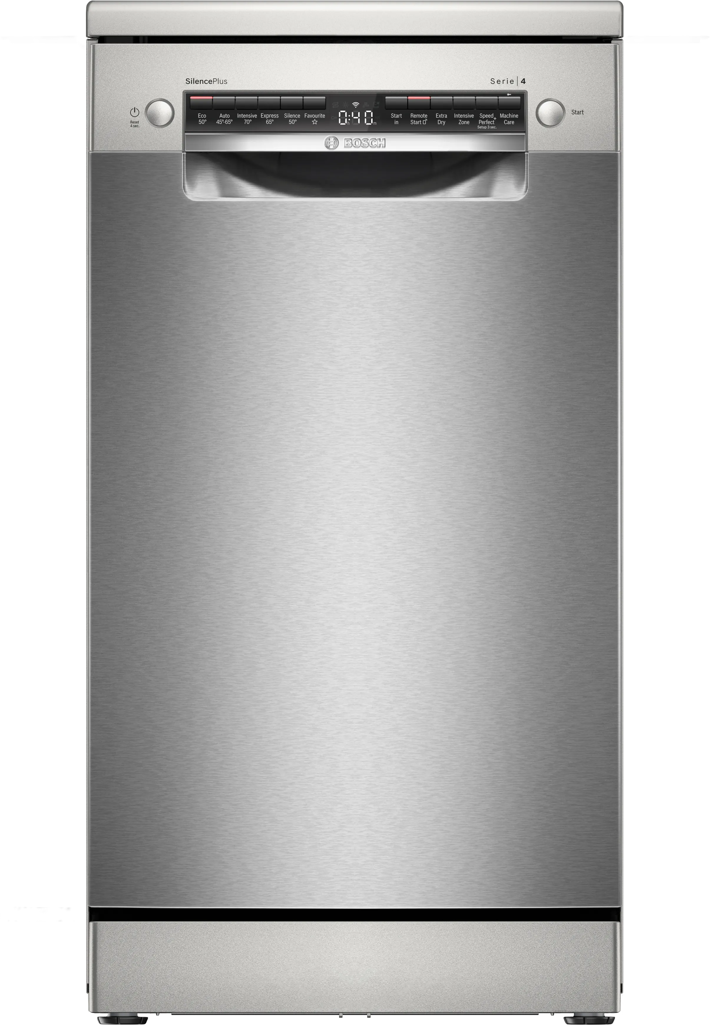 Series 4 free-standing dishwasher 45 cm Brushed steel anti-fingerprint 