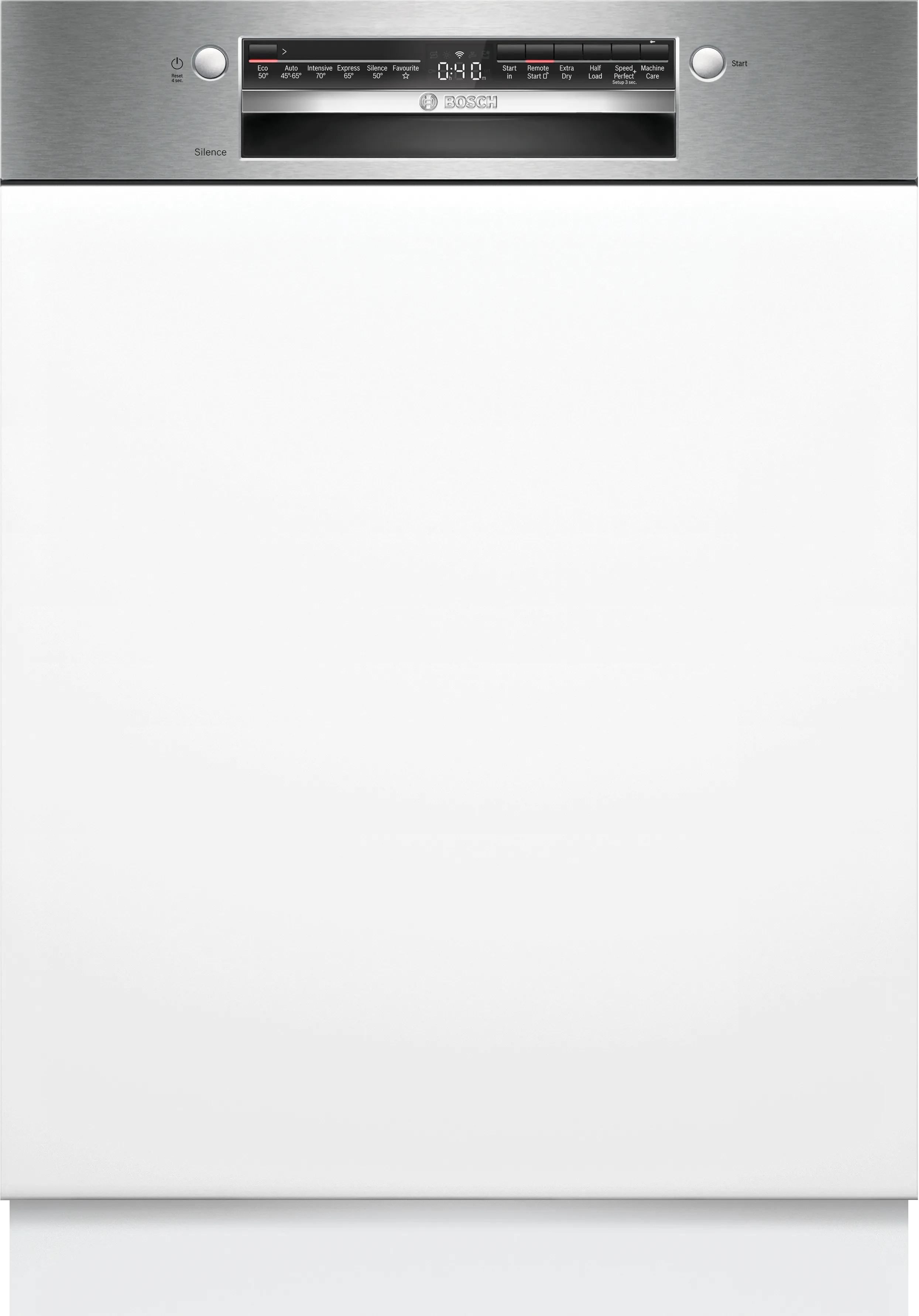 Series 2 semi-integrated dishwasher 60 cm Brushed steel 