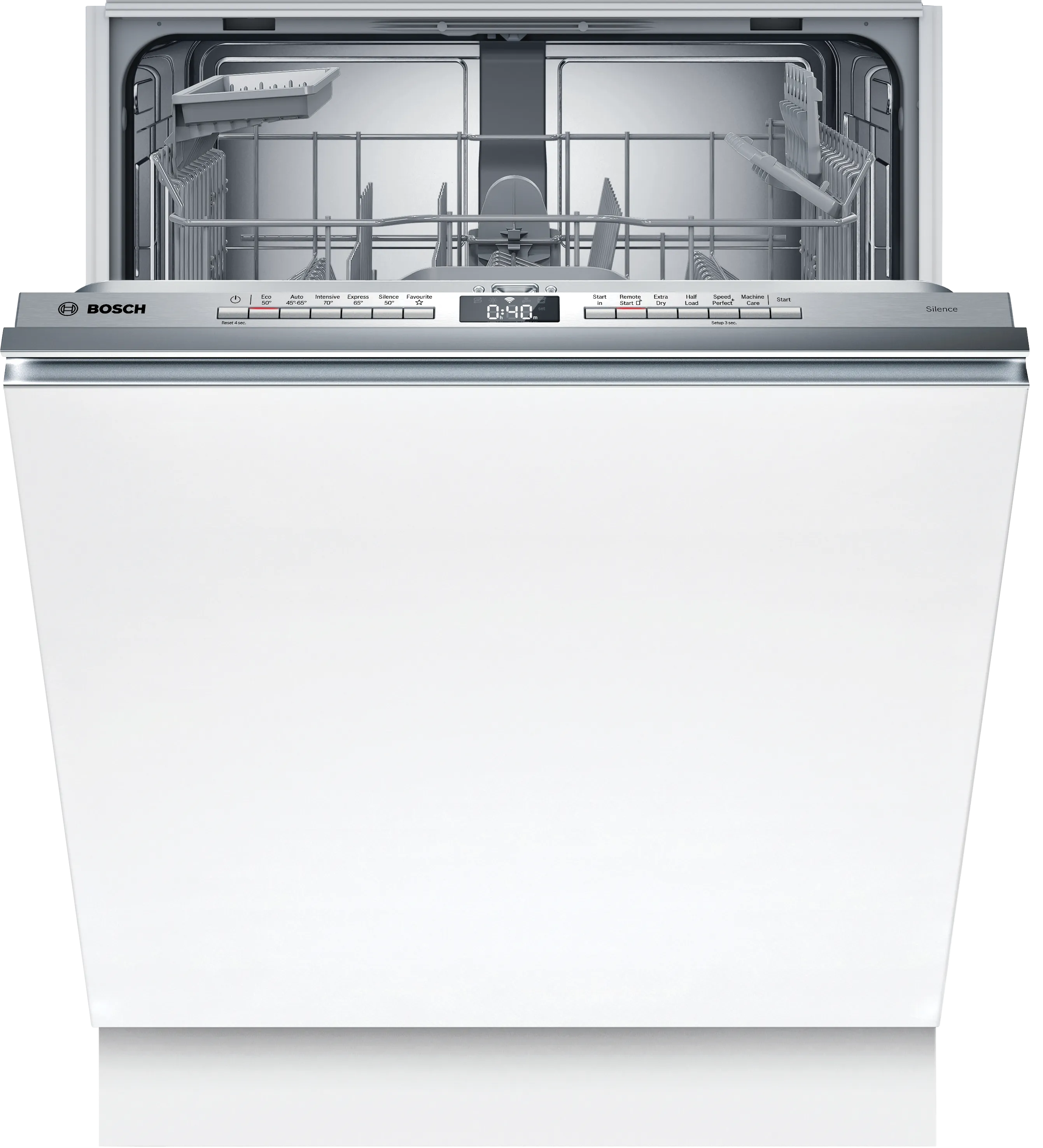 Series 4 fully-integrated dishwasher 60 cm Variable hinge for special installation situations 