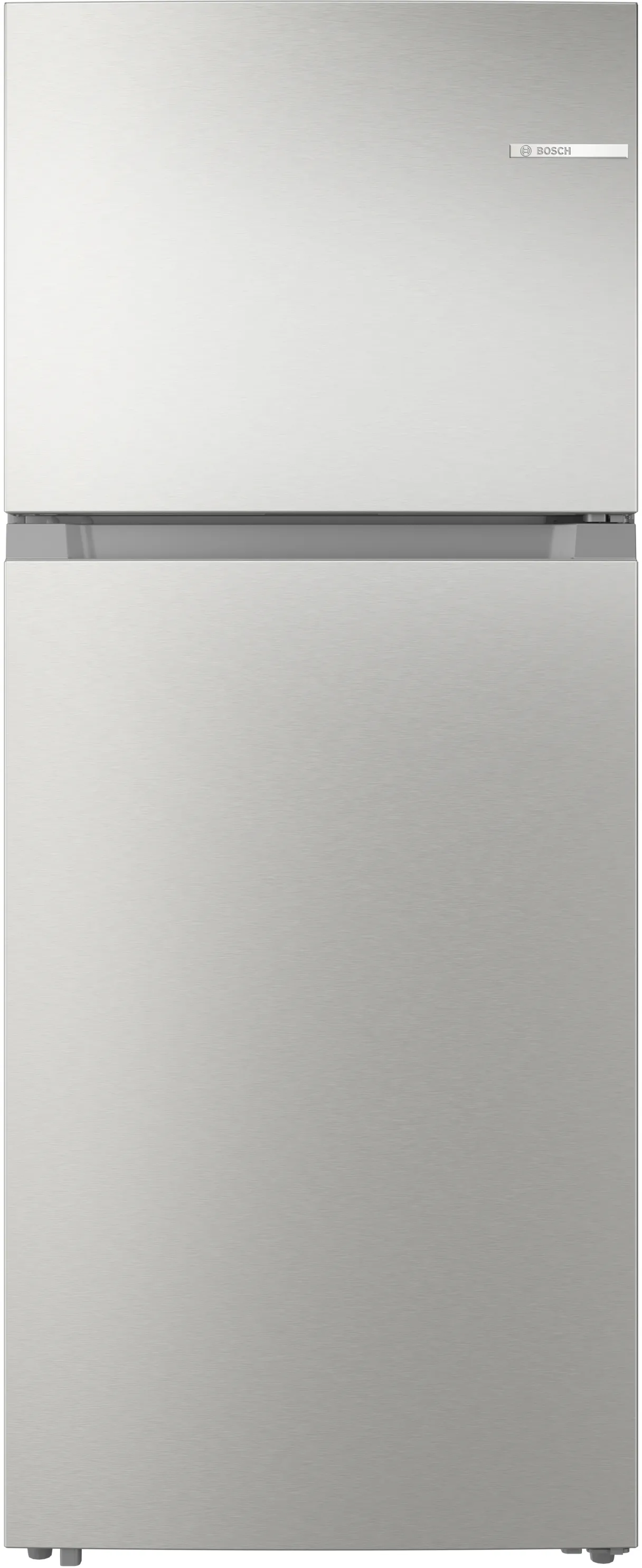 free-standing fridge-freezer with freezer at top 172 x 70 cm Stainless steel look, Total No Frost 