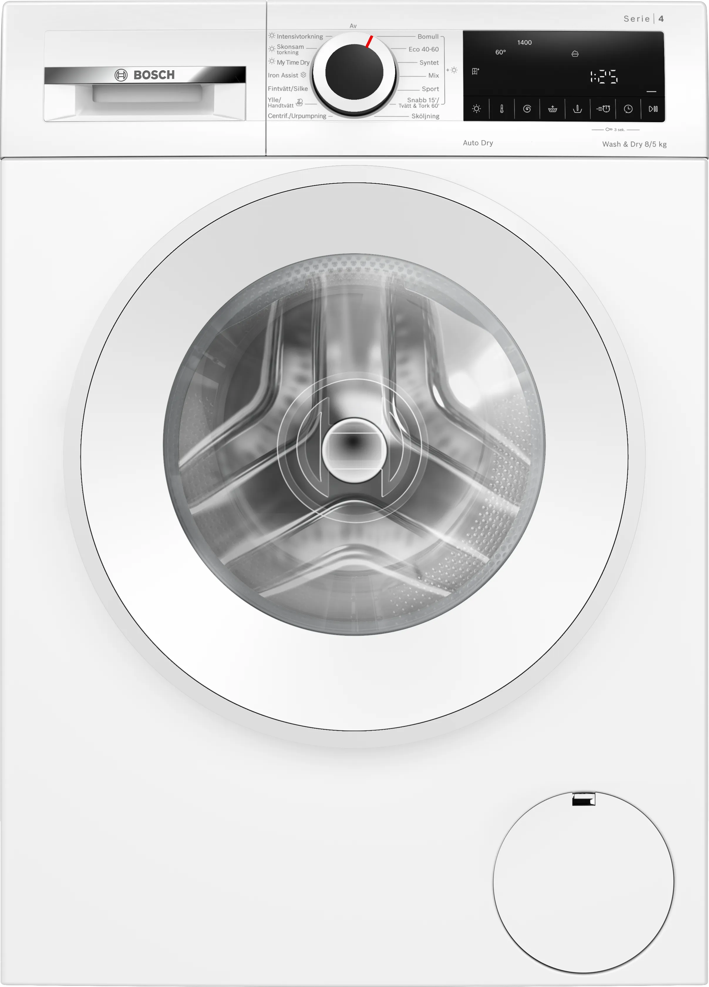 Serie 4 Kombinerad tvätt och tork 8/5 kg max. 1400 varv/min 