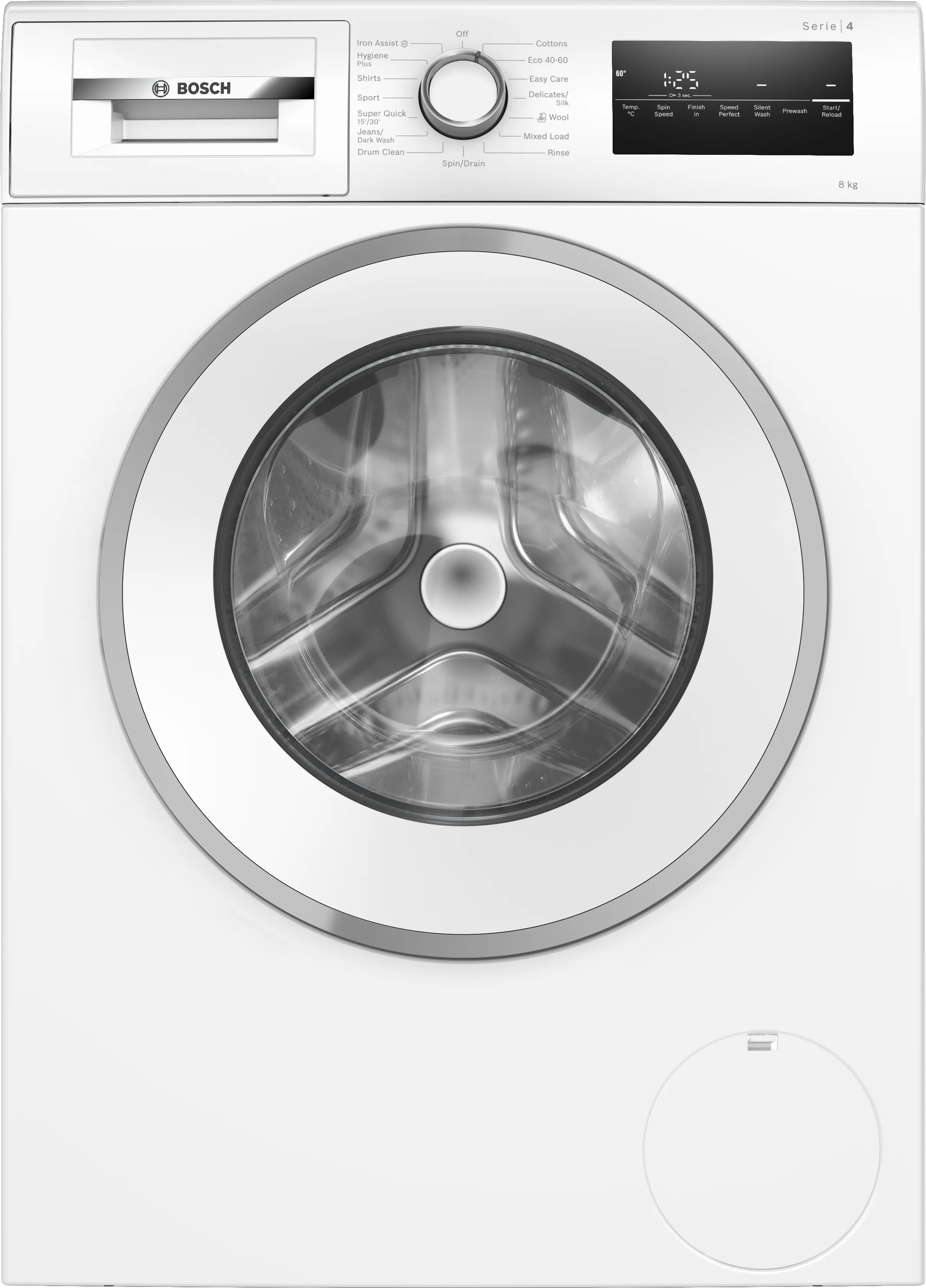 Series 4 Washing machine, front loader 8 kg max. 1400 rpm 