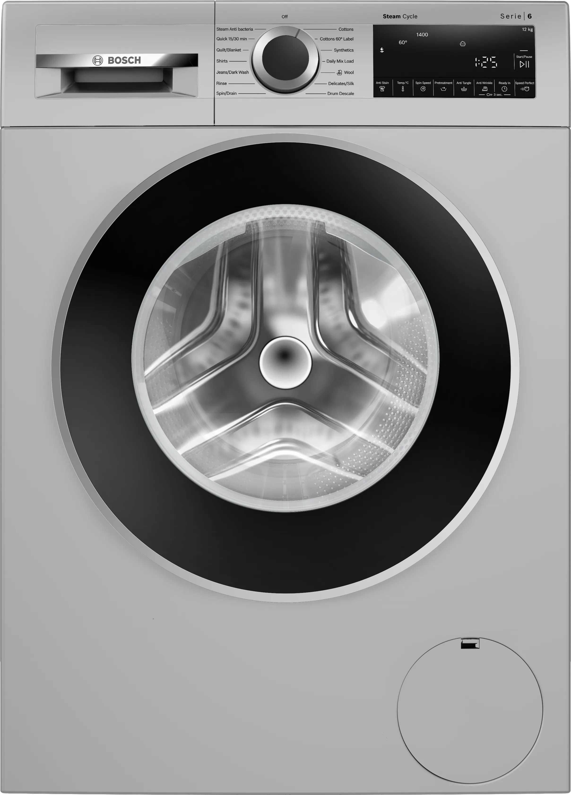 Series 6 washing machine, front loader 12 kg 1400 rpm 