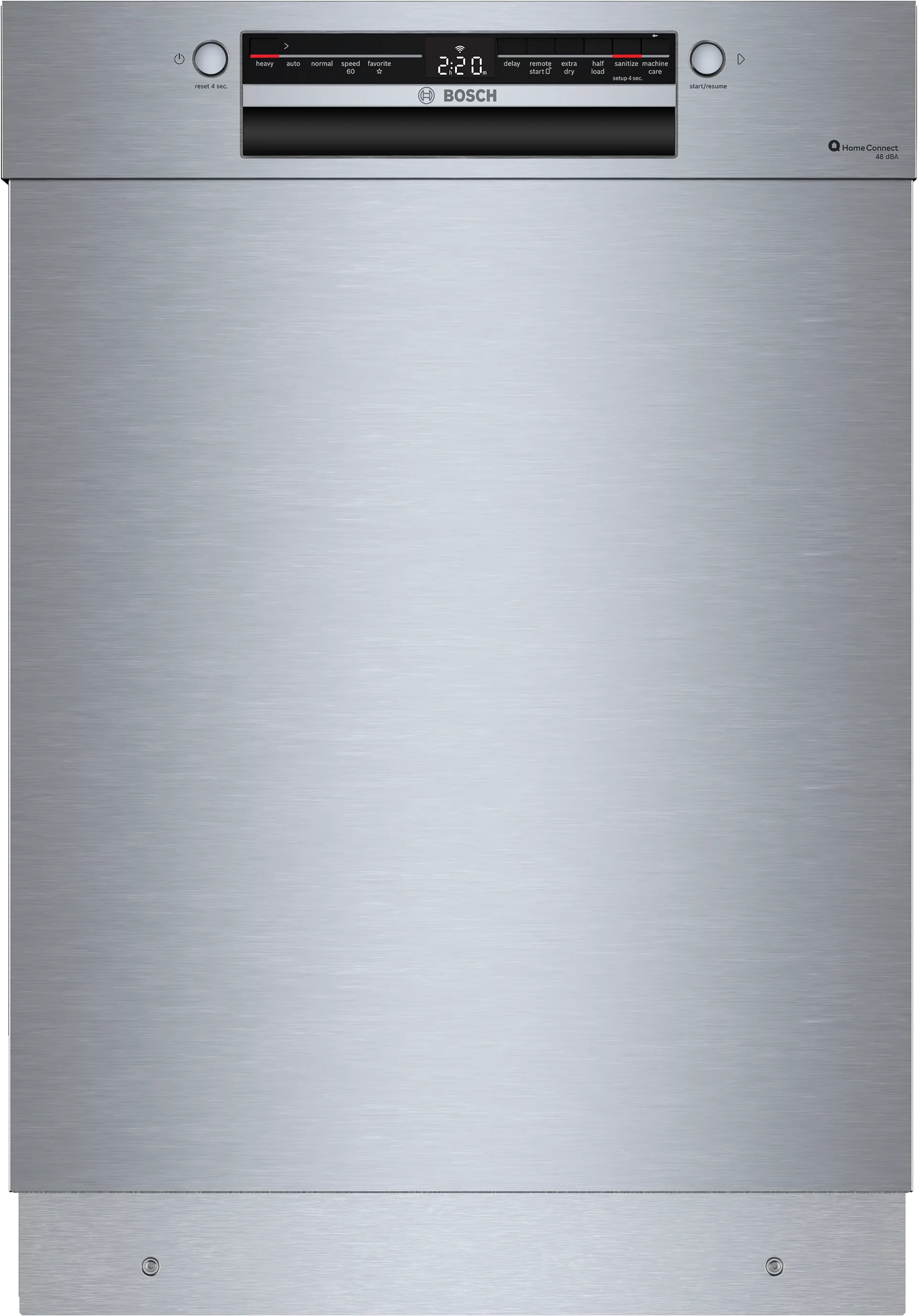 100 Series Lave-vaisselle sous plan 60 cm Inox, XXL (grande hauteur) 