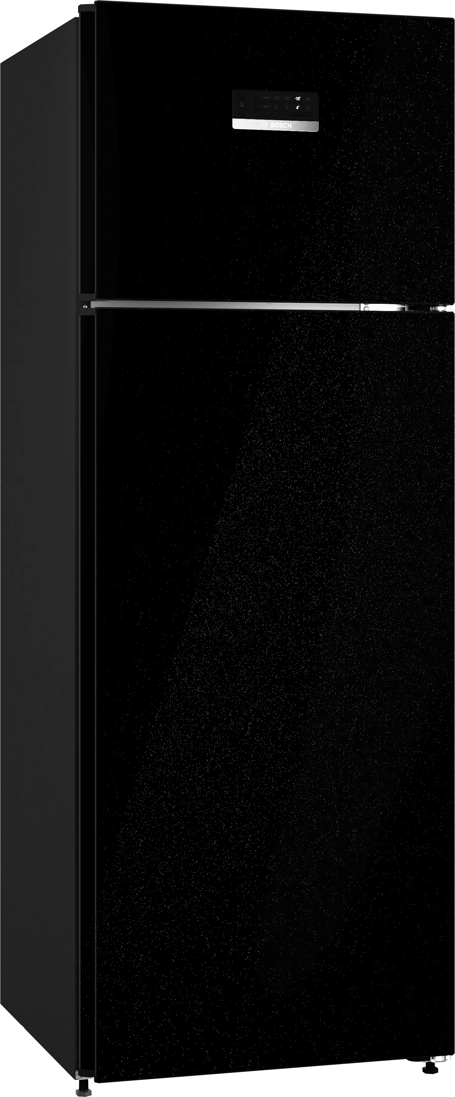 Series 4 free-standing fridge-freezer with freezer at top 168 x 60.5 cm Black, Total No Frost 